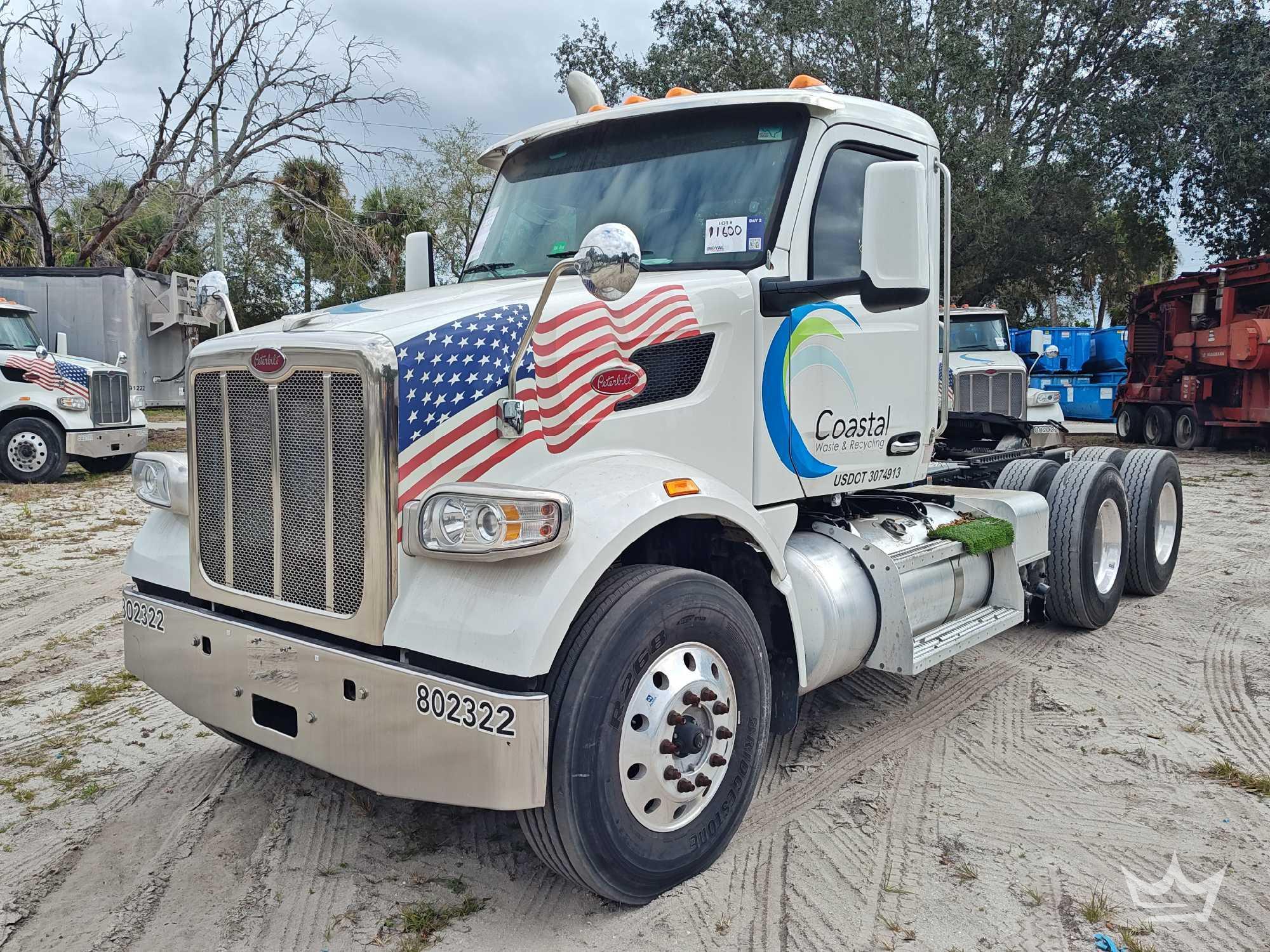 2022 Peterbilt 567 T/A Wet Kit Day Cab Truck Tractor