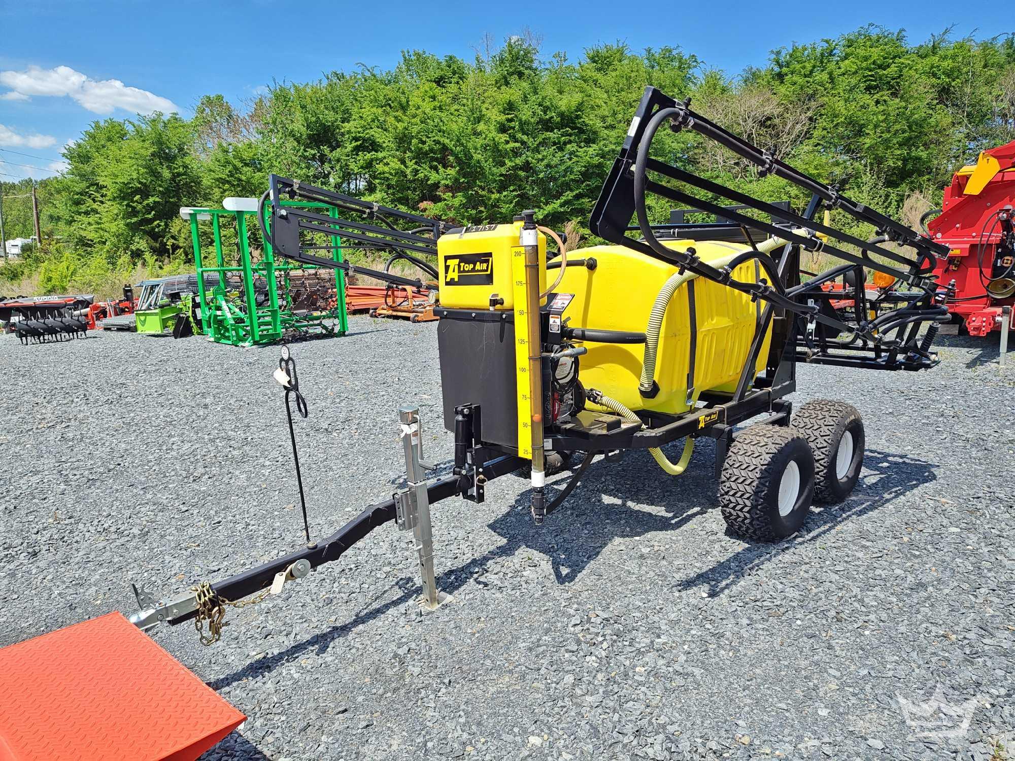 Unused 2023 Unverferth Air Top SPTATV001B 200 Gallon T/A Towable Boom Tractor Sprayer