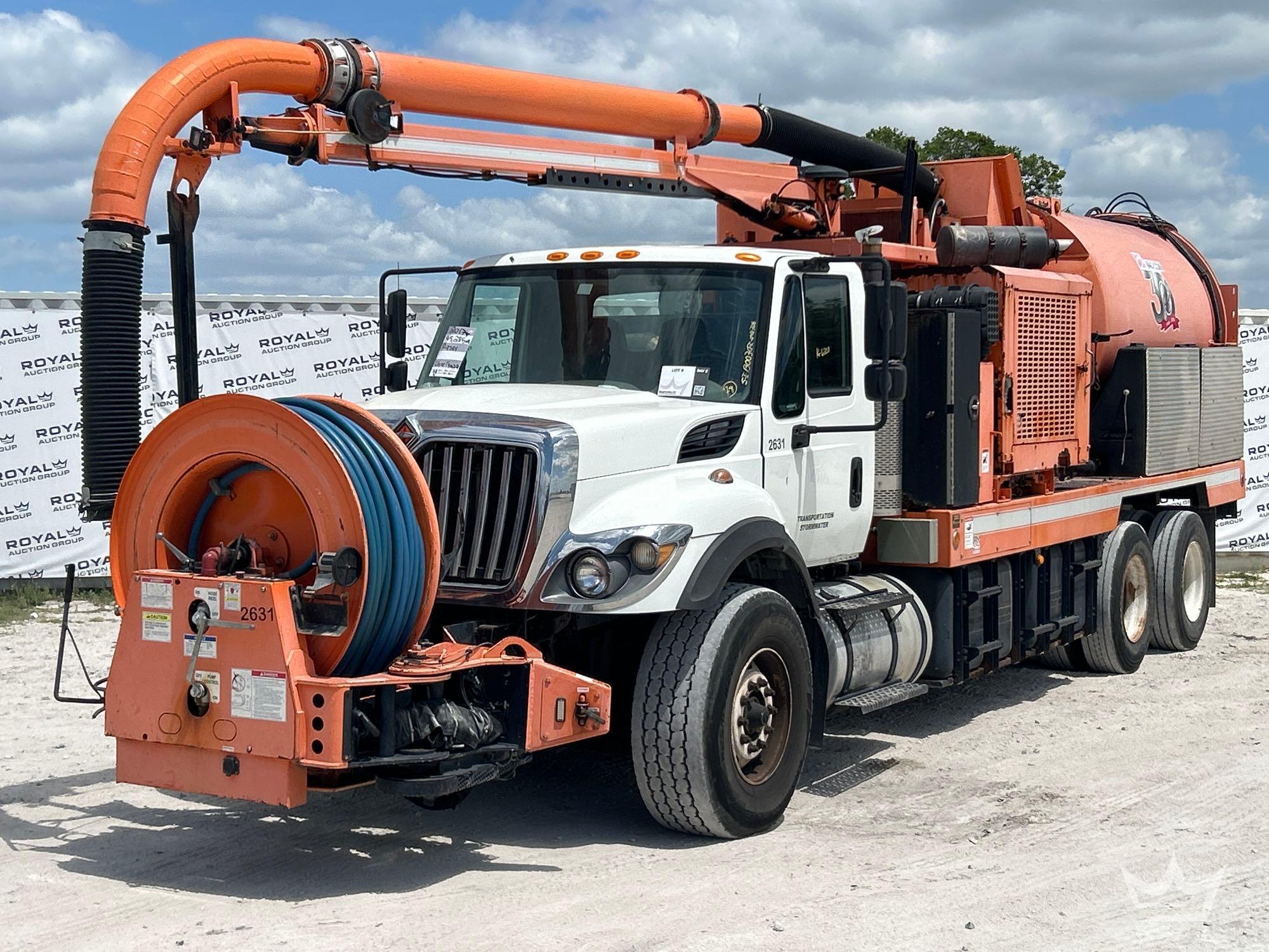 2016 International WorkStar 7500 T/A VacCon VPD4211 Combination Sewer Jetter Vacuum Truck
