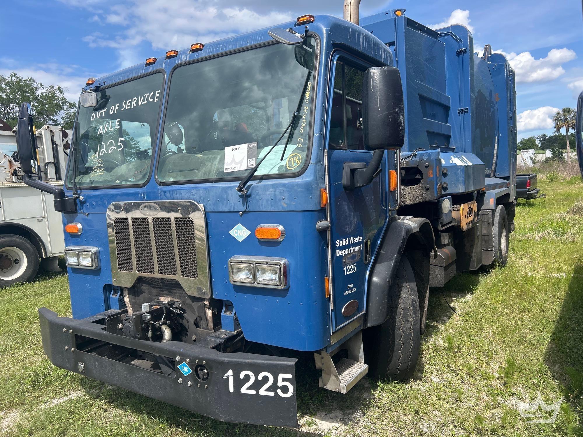 2017 Peterbilt 320 New Way 20ASL 20yd. Side Loader Garbage Truck