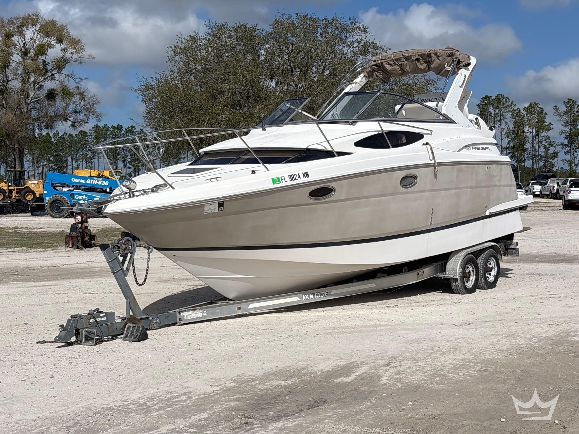 2007 30ft. Regal 30 Express Cruiser Boat with 2010 Vantage T/A 33 Ft. Trailer