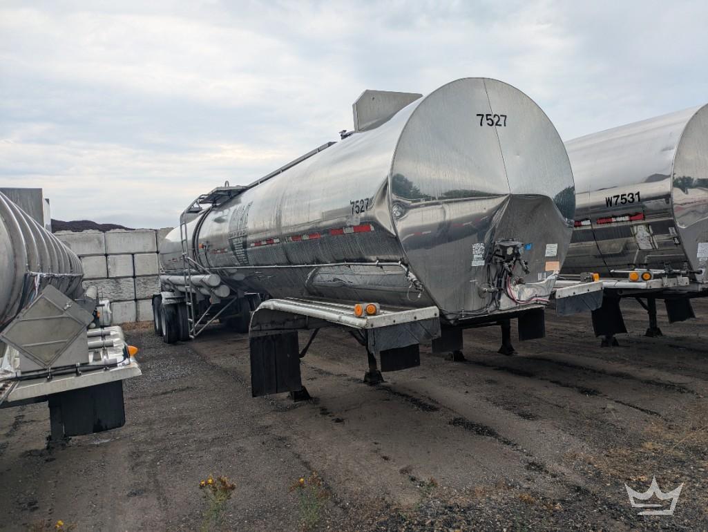 1992 Polar 307 SS T/A Insulated Chemical Tanker Trailer