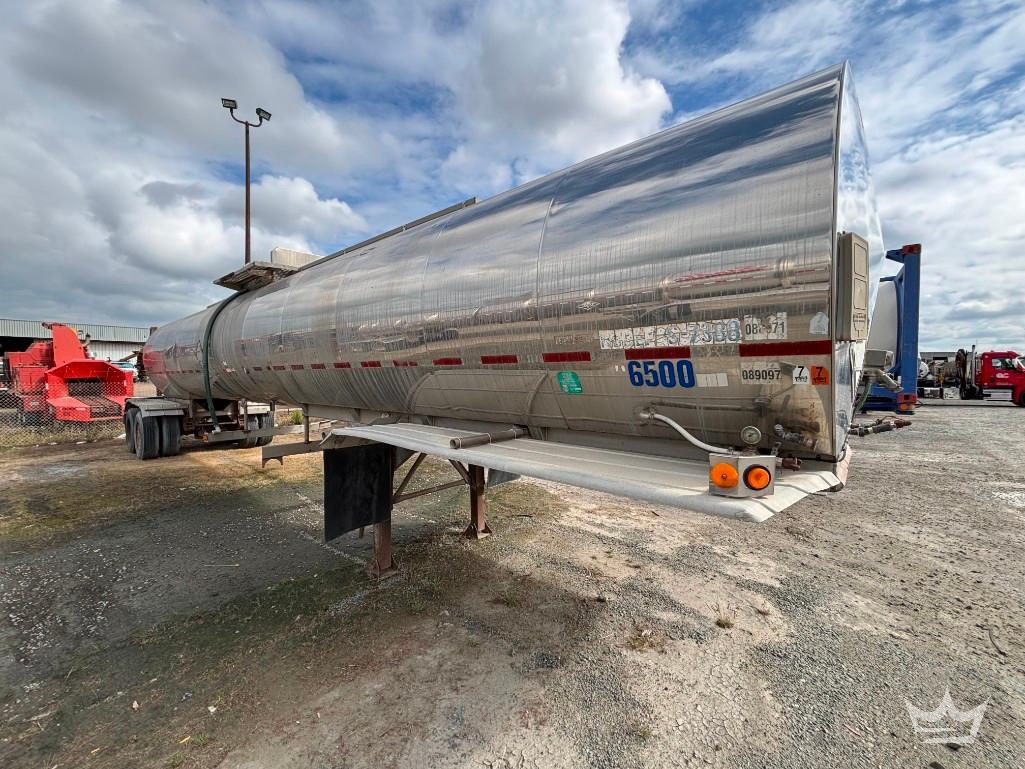 1995 Khronert 307 SS Single Comp 6,500 Gallon Insulated T/A Chemical Tanker Trailer