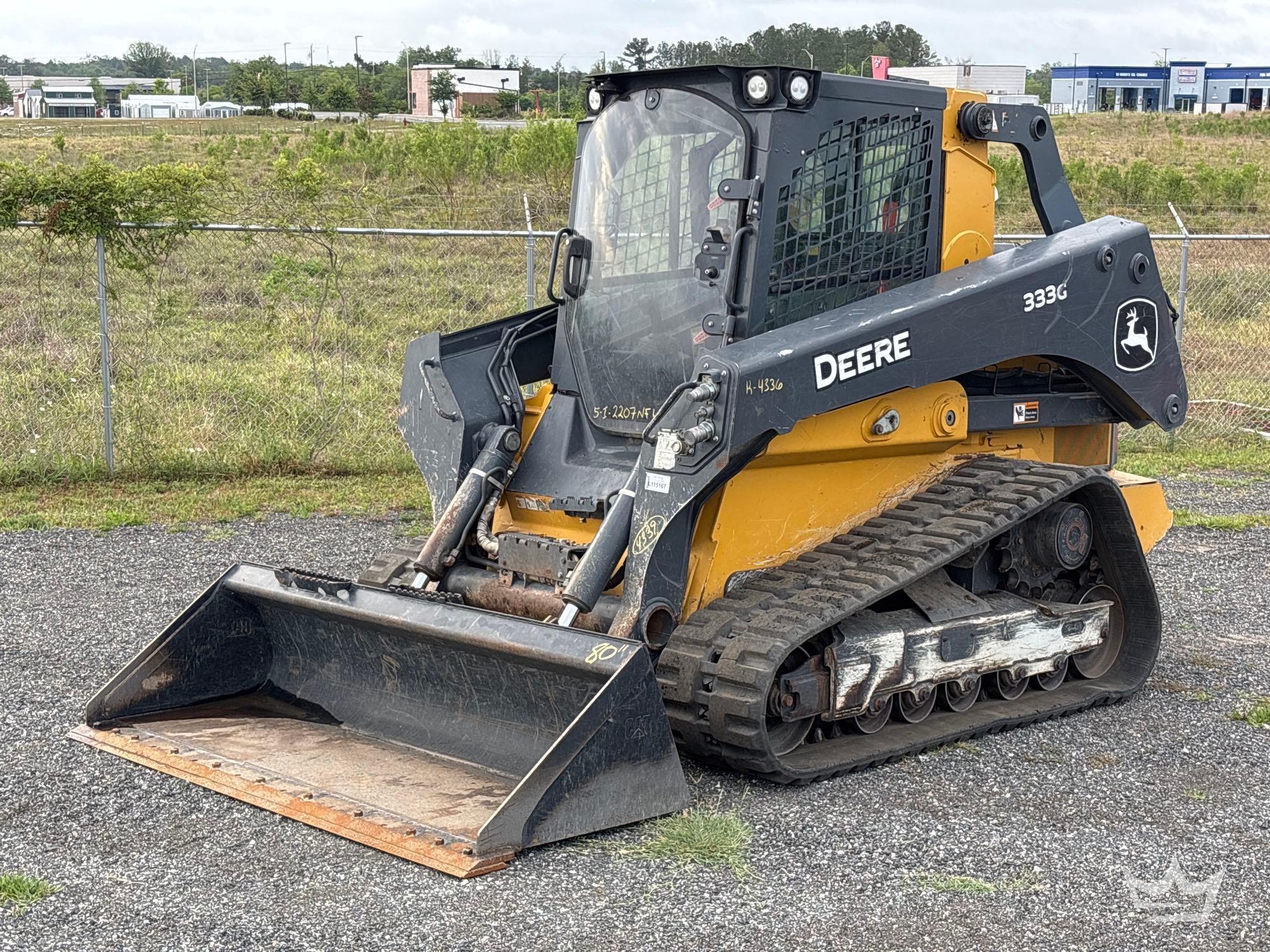2022 John Deere 333G High Flow Compact Track Loader Skid Steer