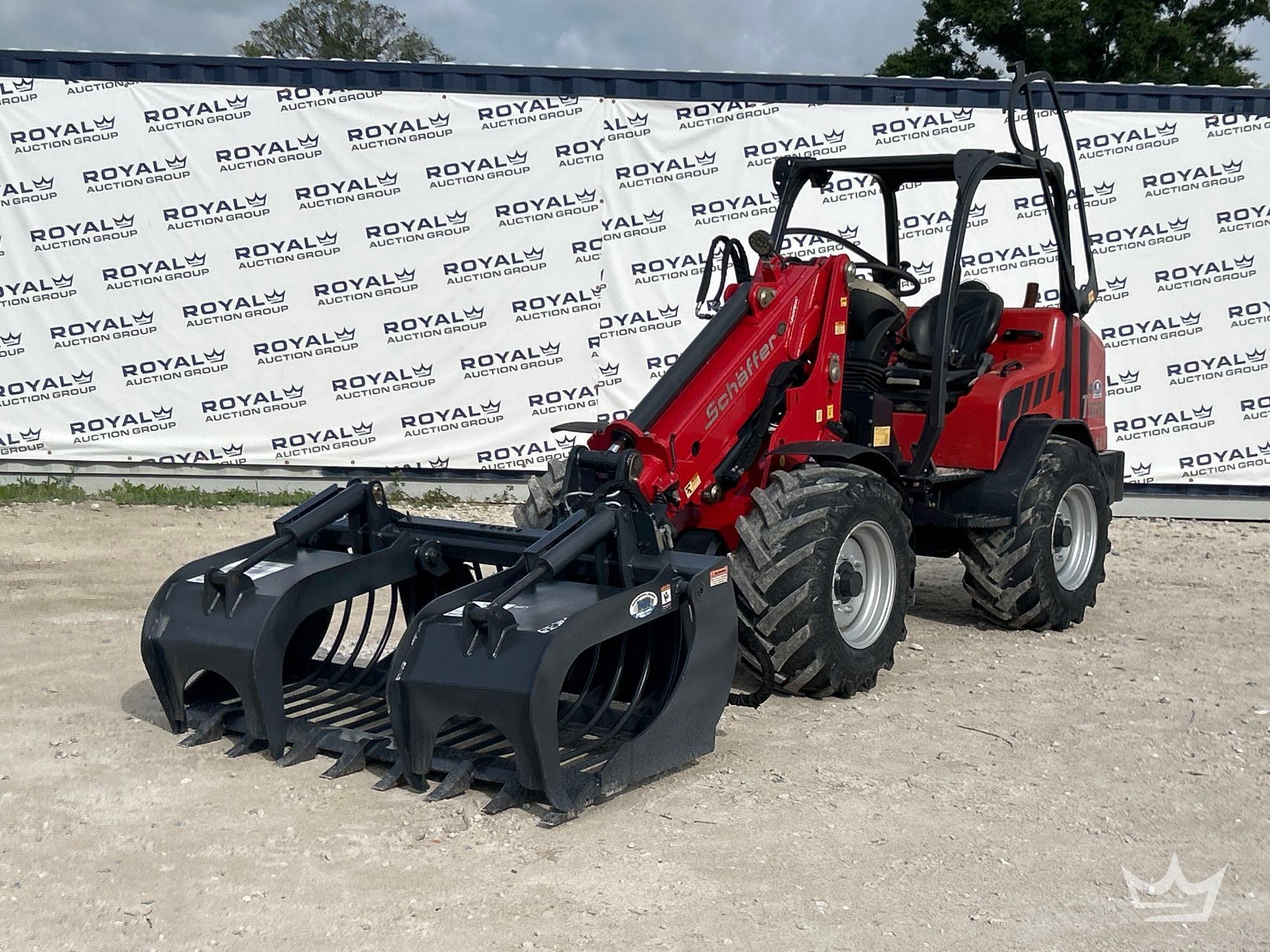 2021 Schaffer T3650 SLT Mini Articulated Wheel Loader w/ Grapple