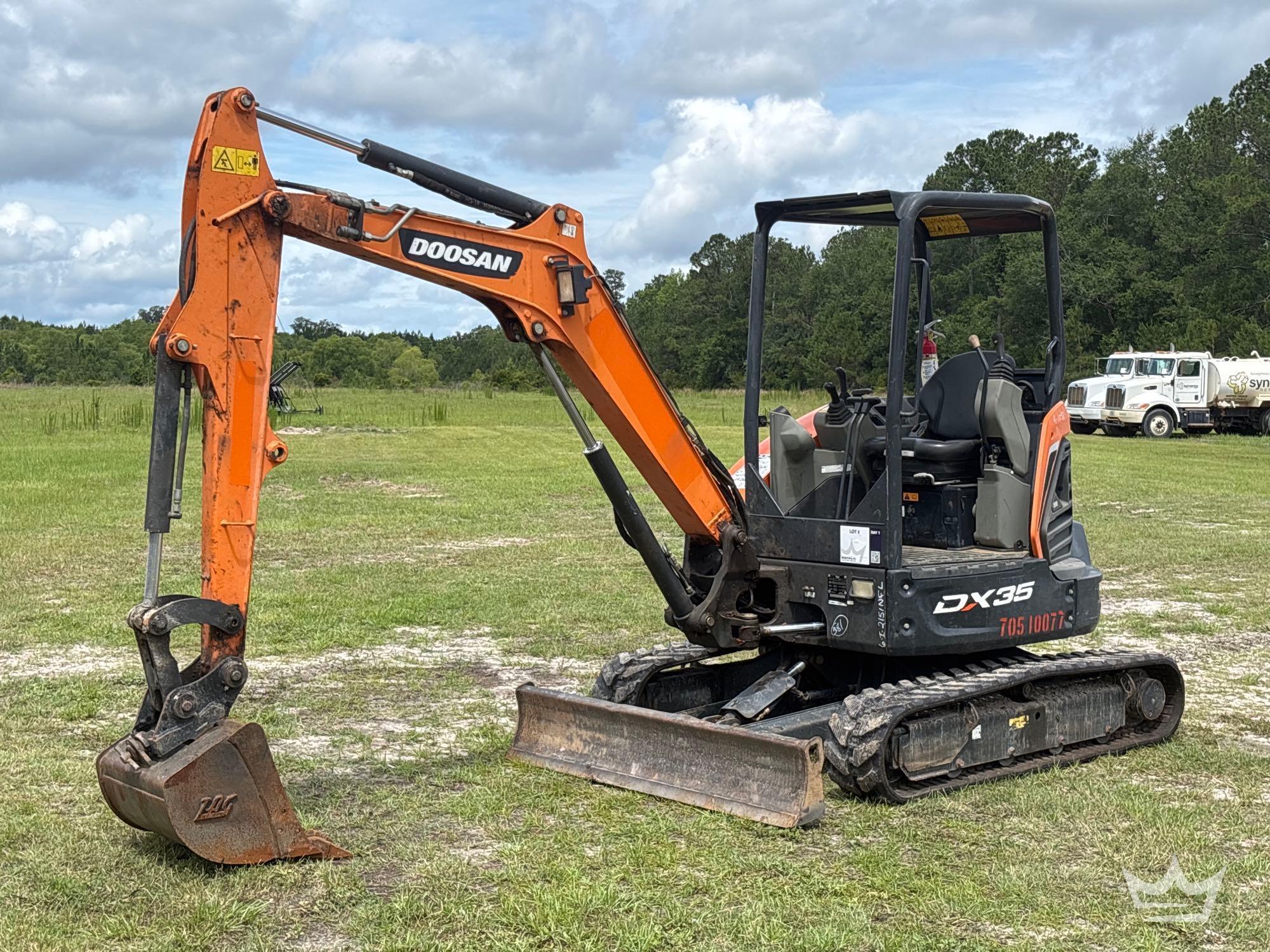 2019 Doosan DX35 Mini Excavator