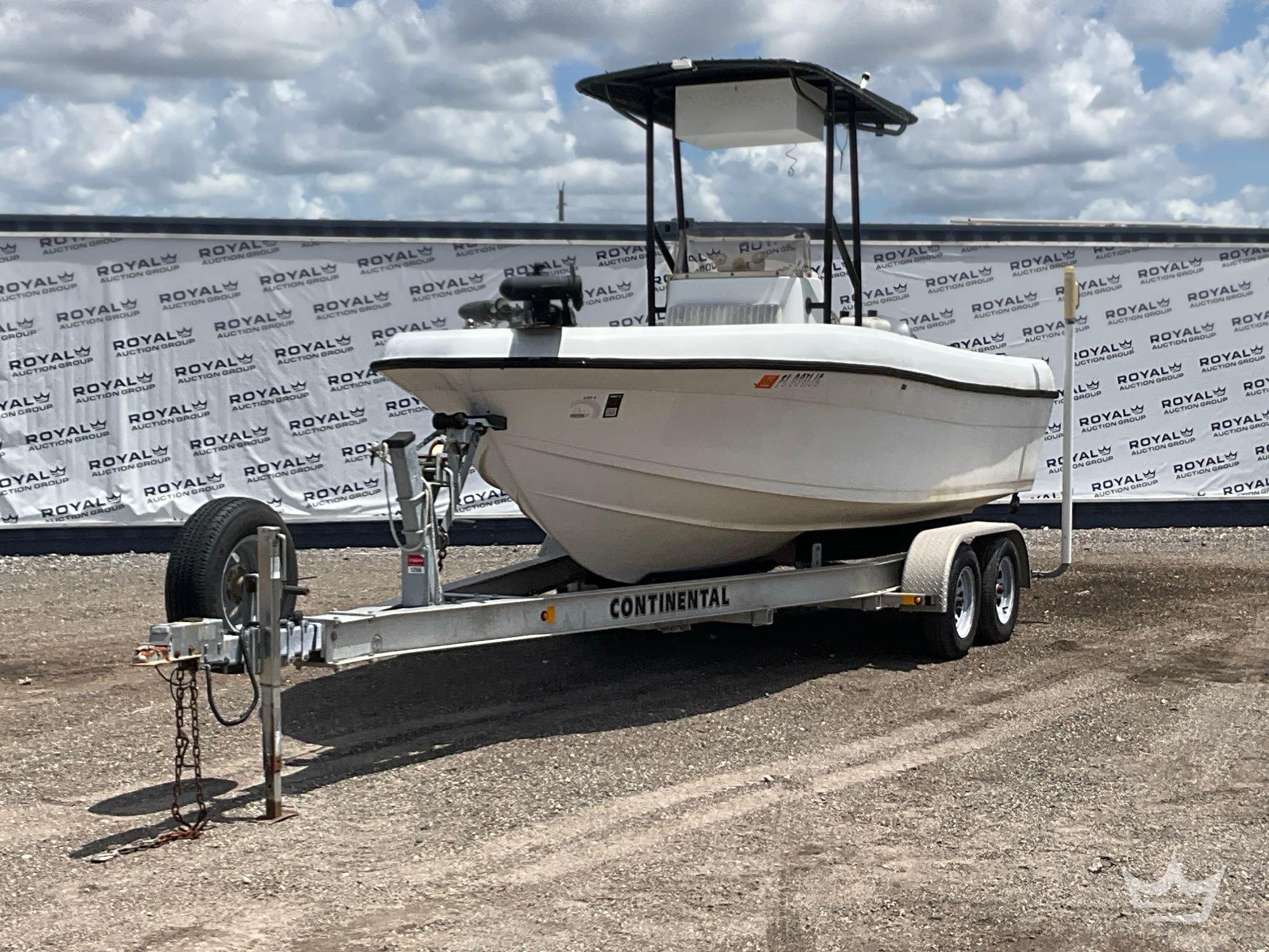 1995 COBIA 194SF with 2015 Continental T/A Boat trailer