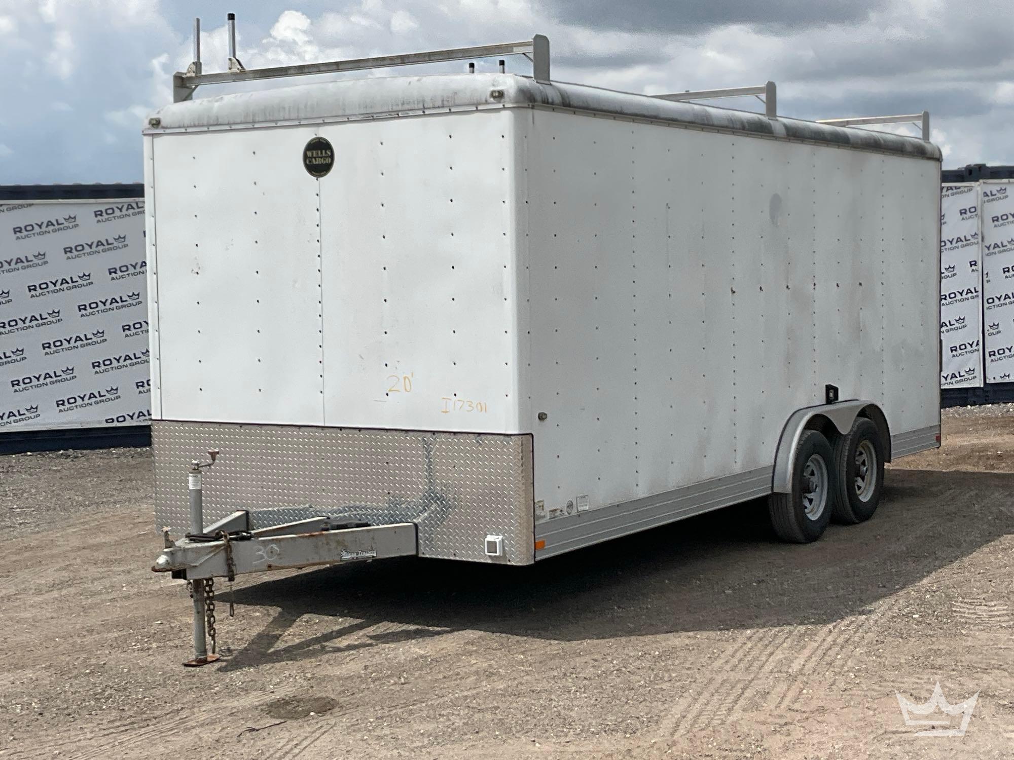 2015 Wells Cargo EW2024 20ft T/A Enclosed Trailer