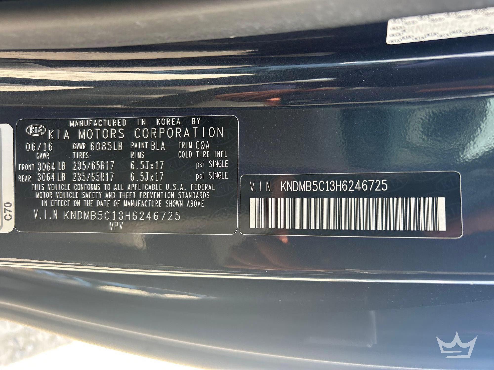 Photo of a 2017 Kia Sedona