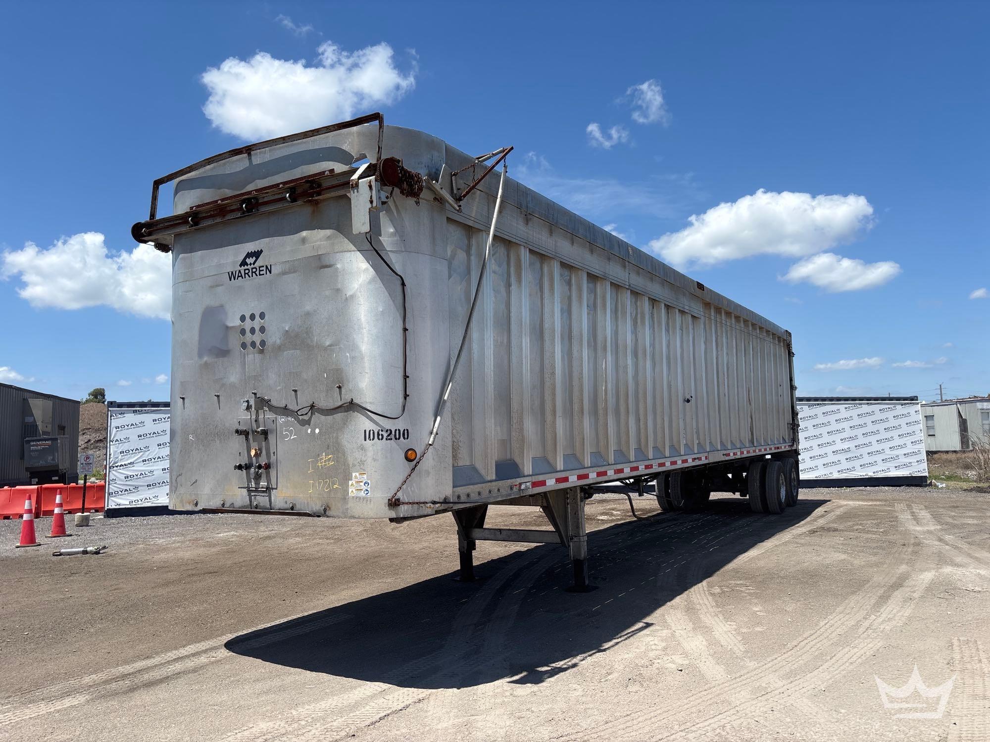 2018 Warren WMFT48102 48ft. T/A Walking Floor Trailer