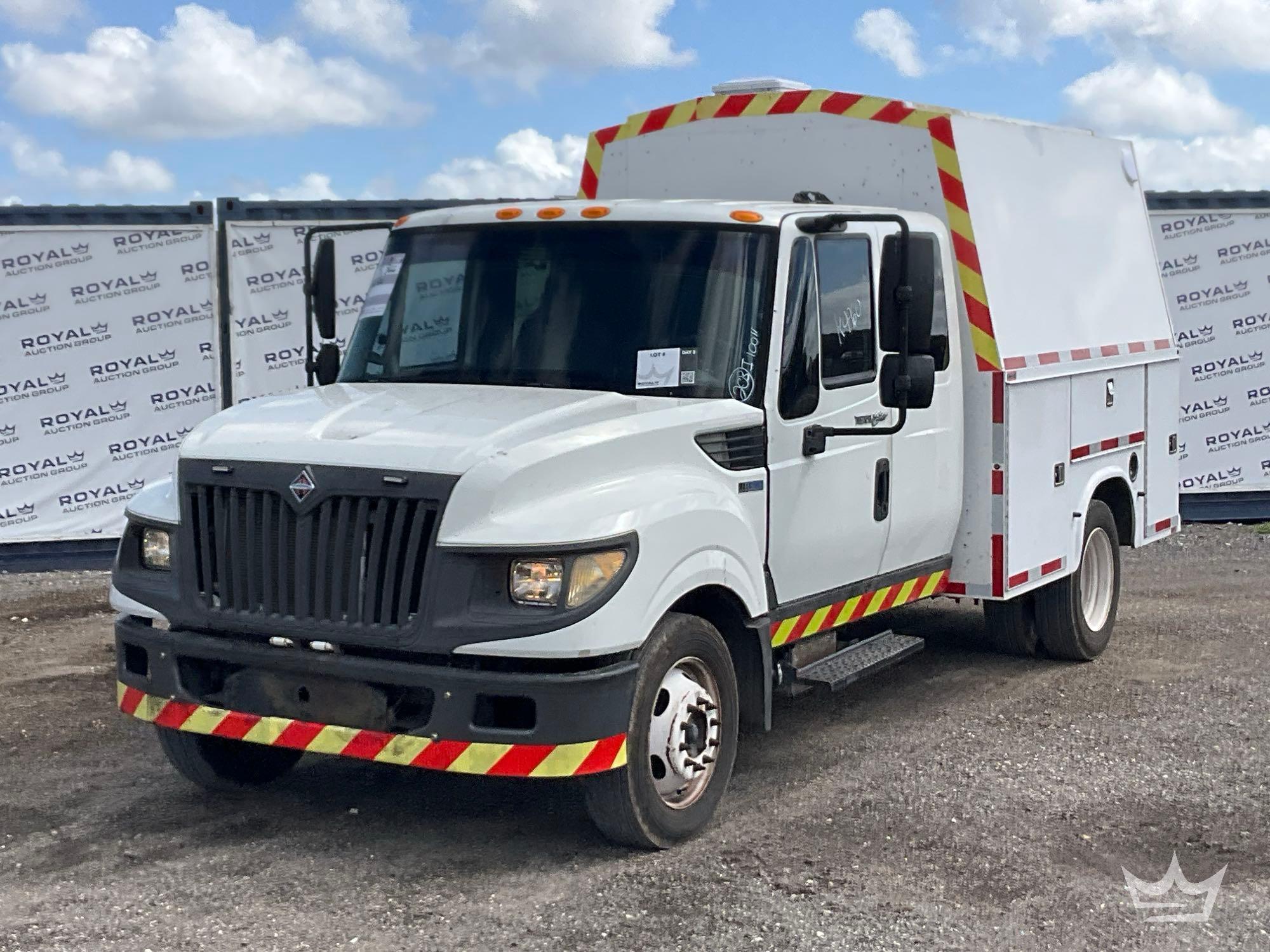2013 International TerraStar Knapheide Enclosed Service Truck with Liftgate