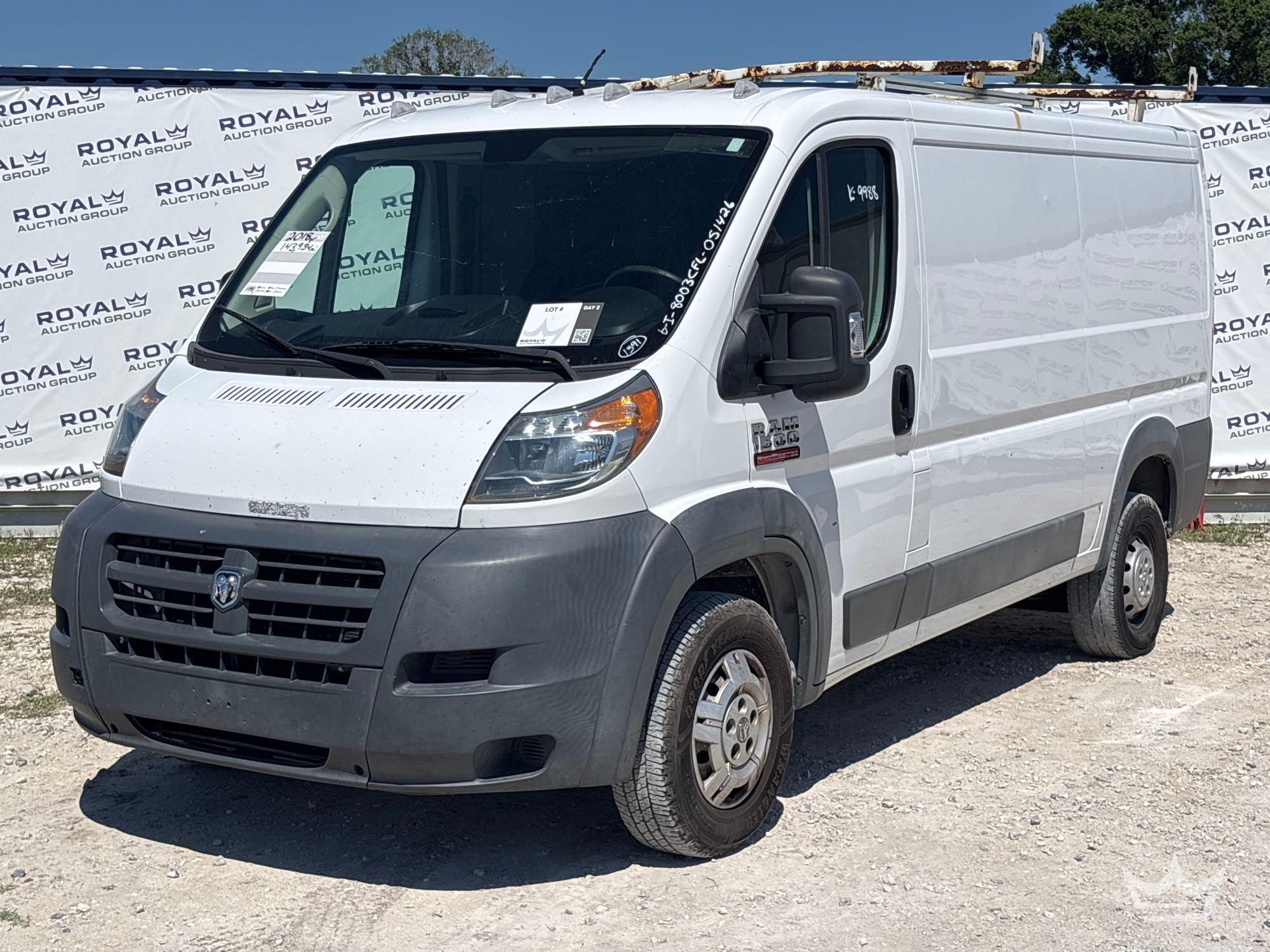 2018 Ram ProMaster 1500 Cargo Van