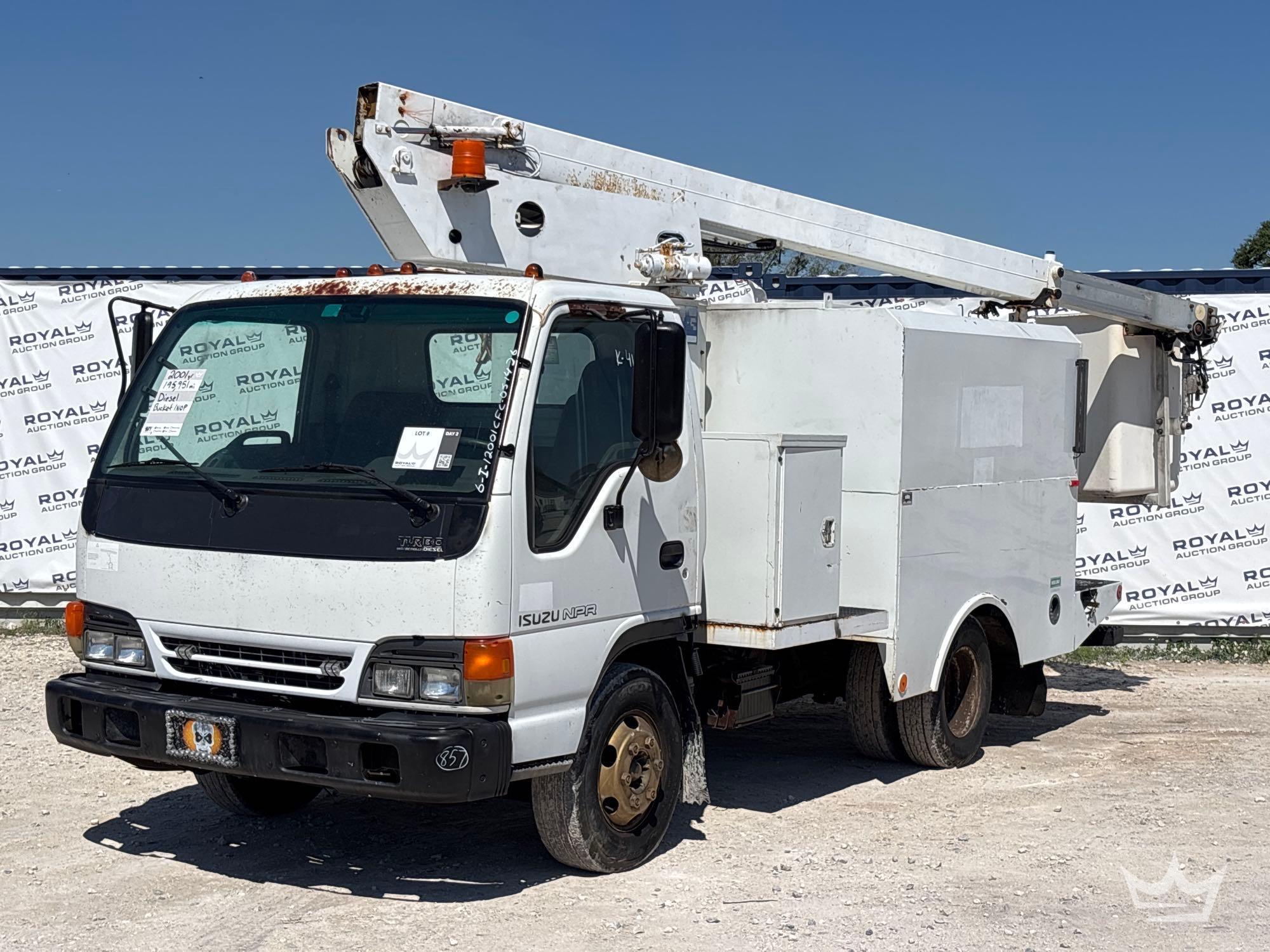 2001 Isuzu NPR Aichi NH09A/ INH30A 30ft. Bucket Truck