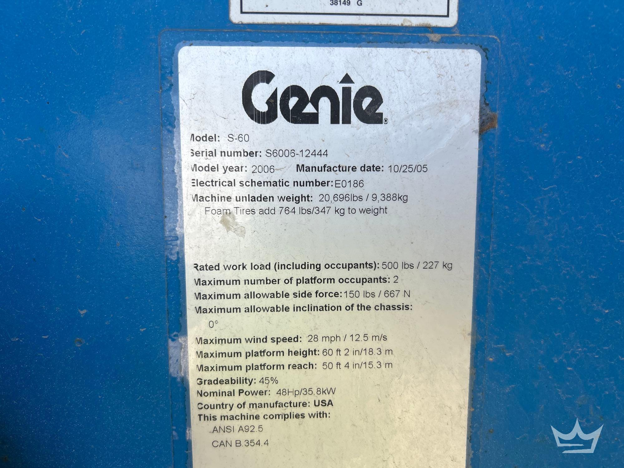 2006 Genie S60