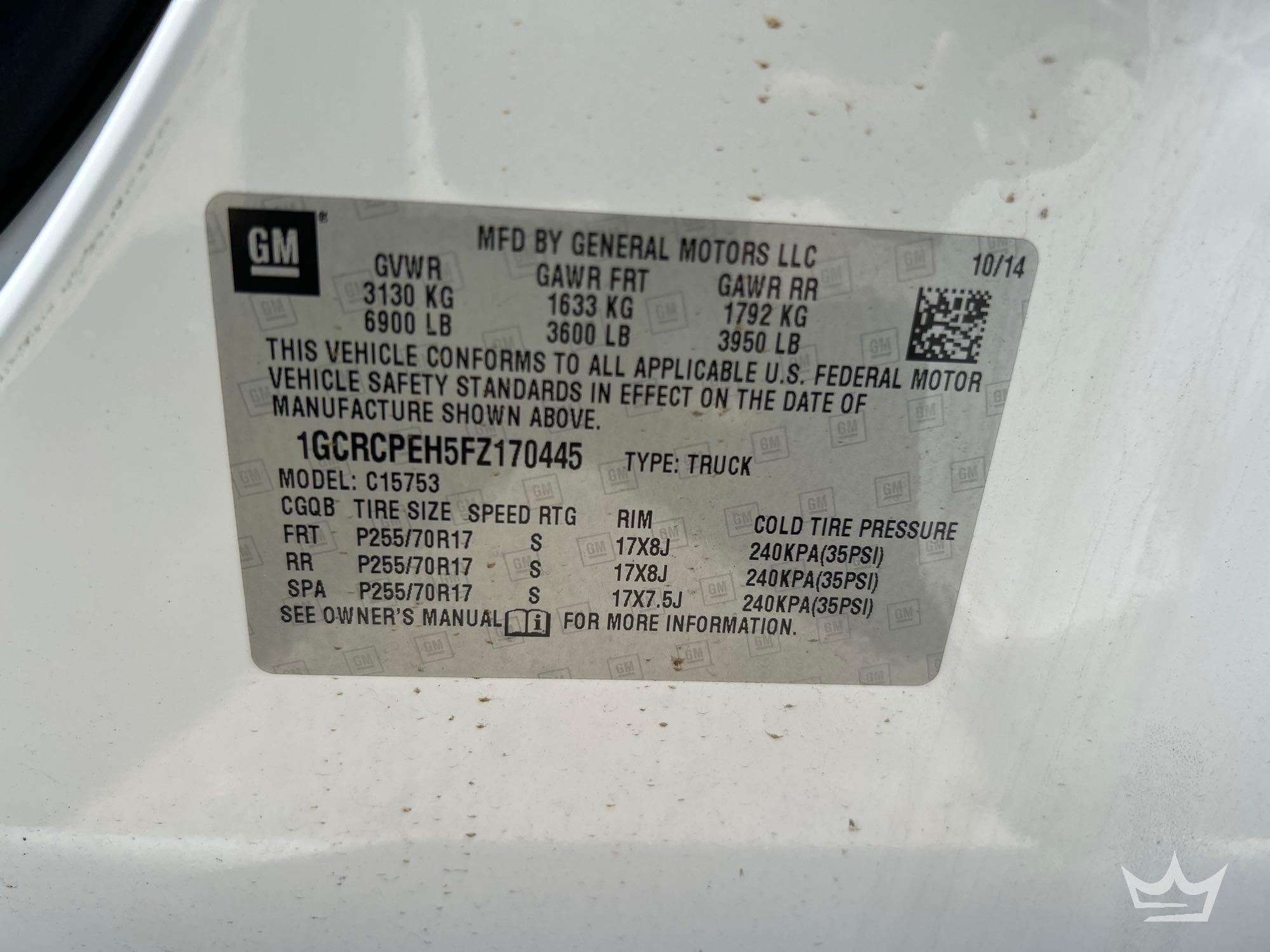 2015 Chevrolet Silverado 1500