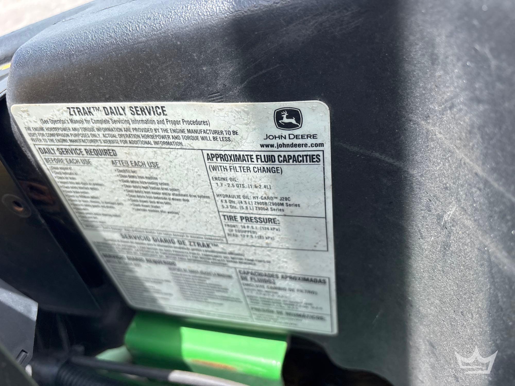 2018 John Deere ZTrak Z950M