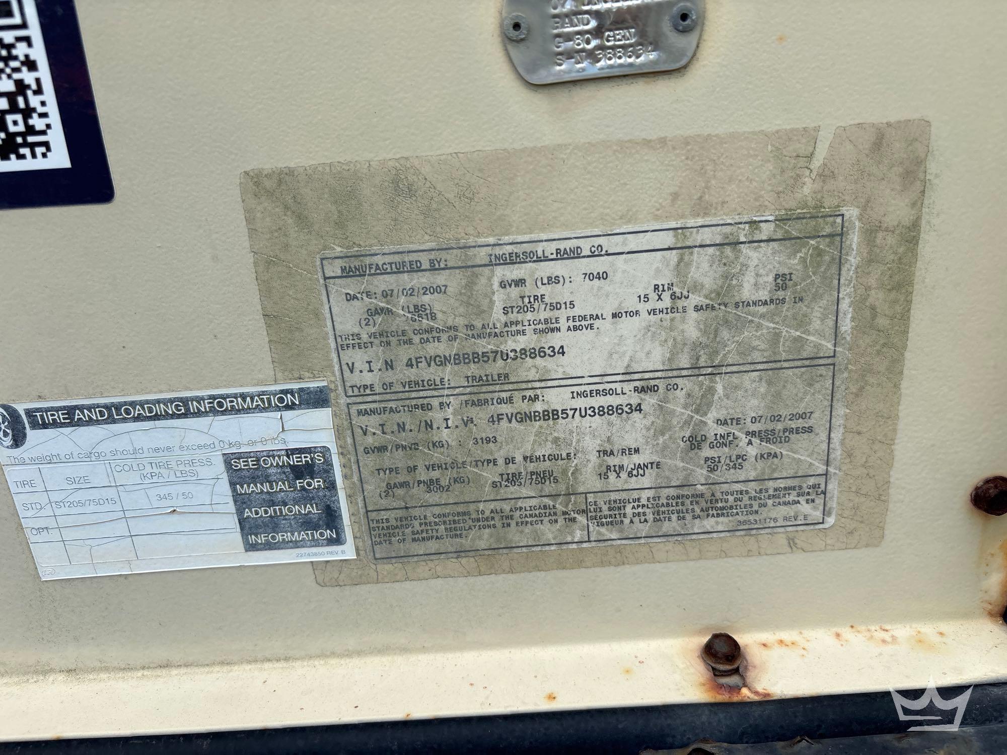 2007 Ingersoll Rand G80