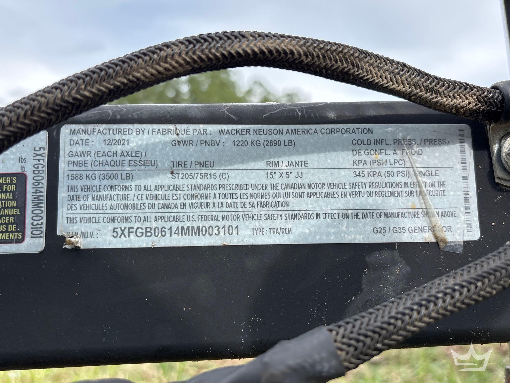 2021 Wacker Neuson G25