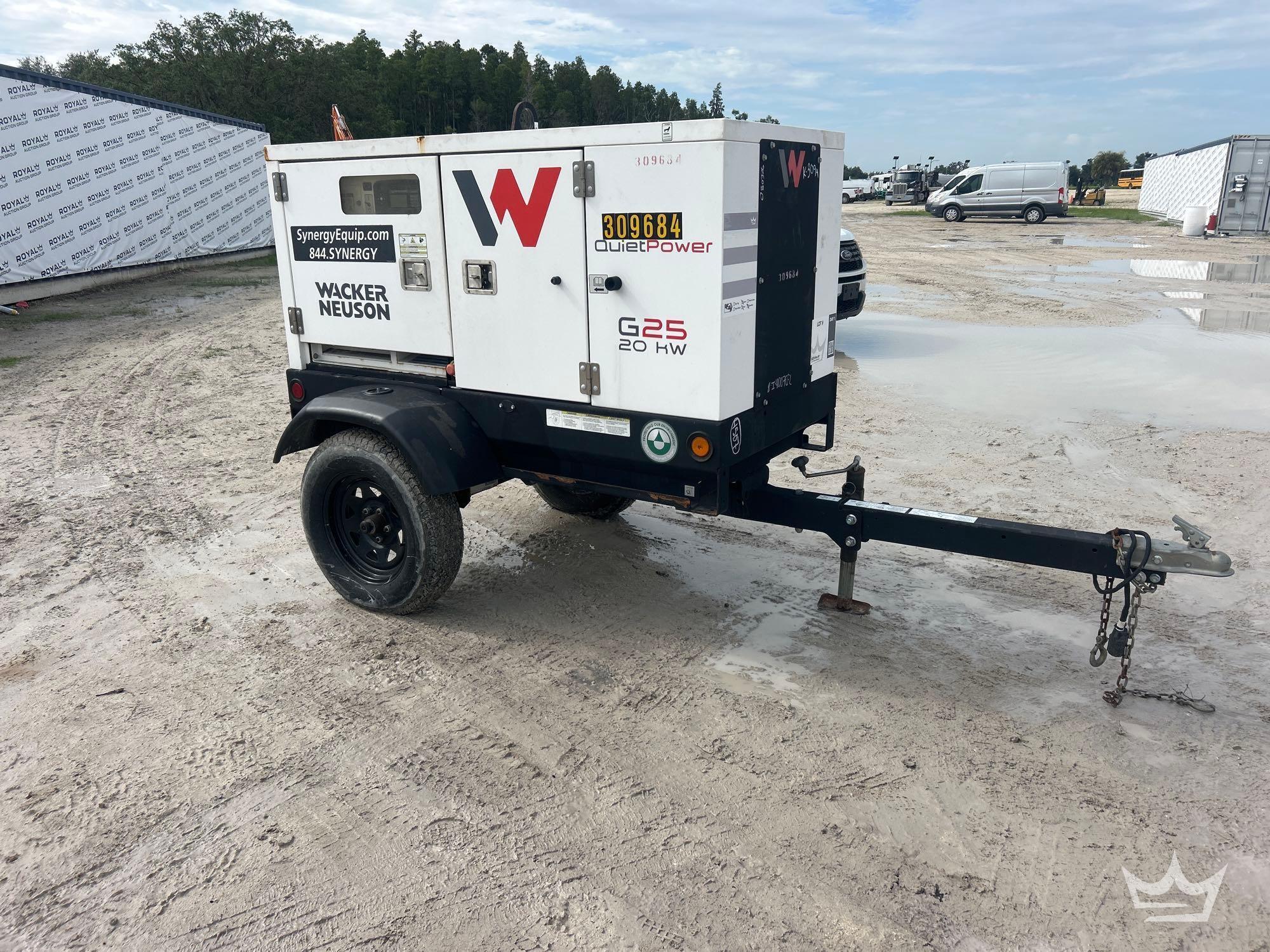 2022 Wacker Neuson G25 20kW Towable Diesel Generator