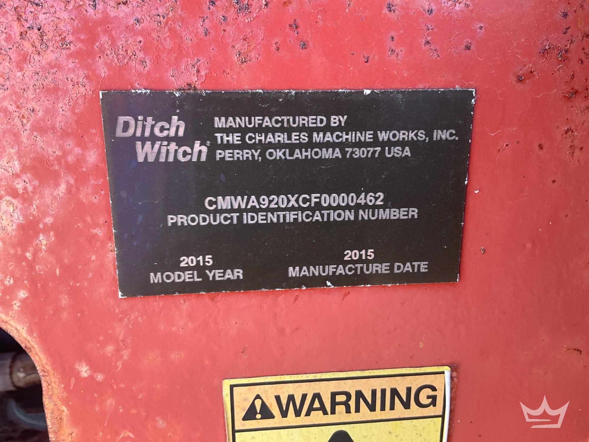 2015 Ditch Witch RT100