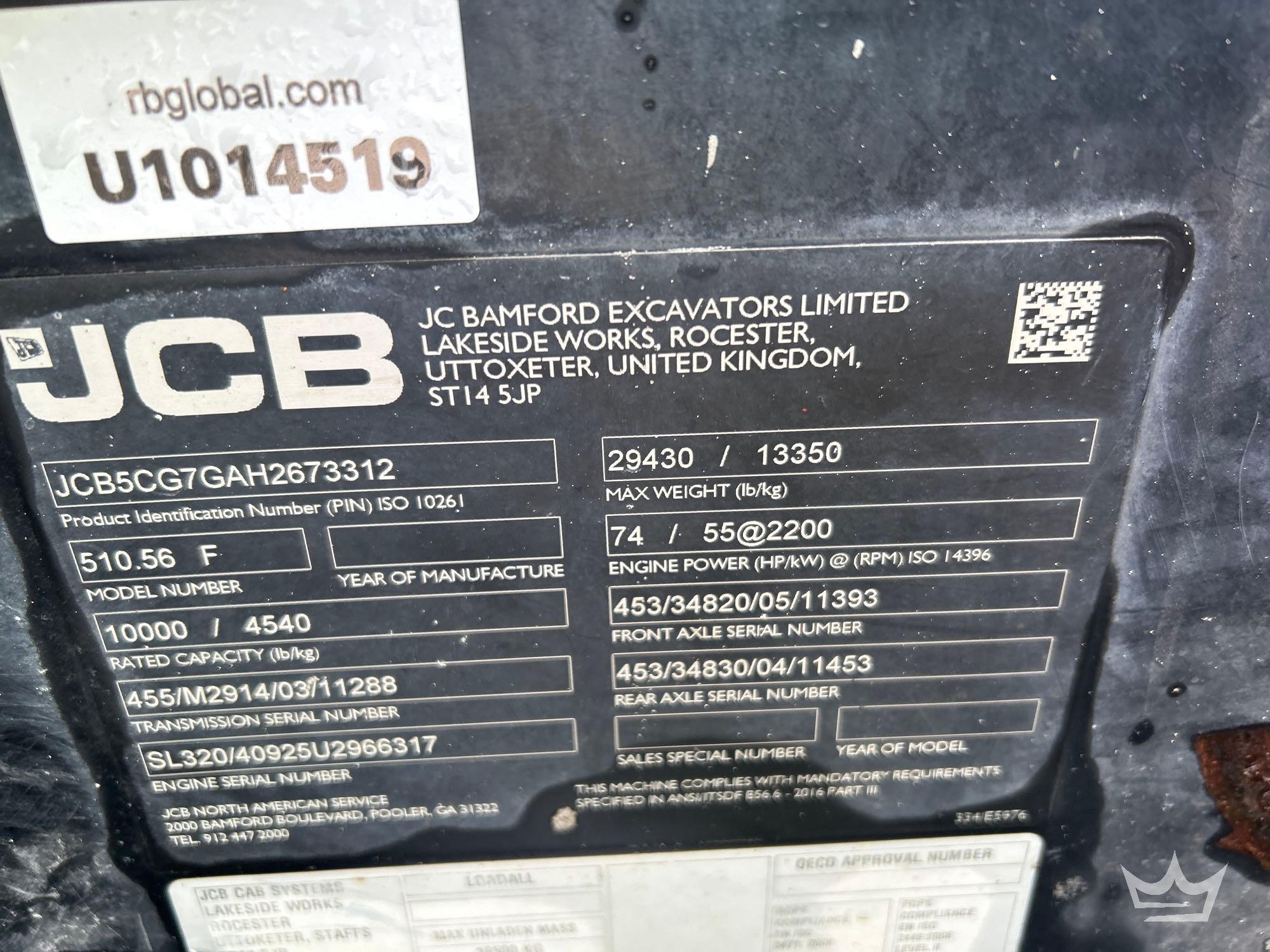 2019 JCB 510-56