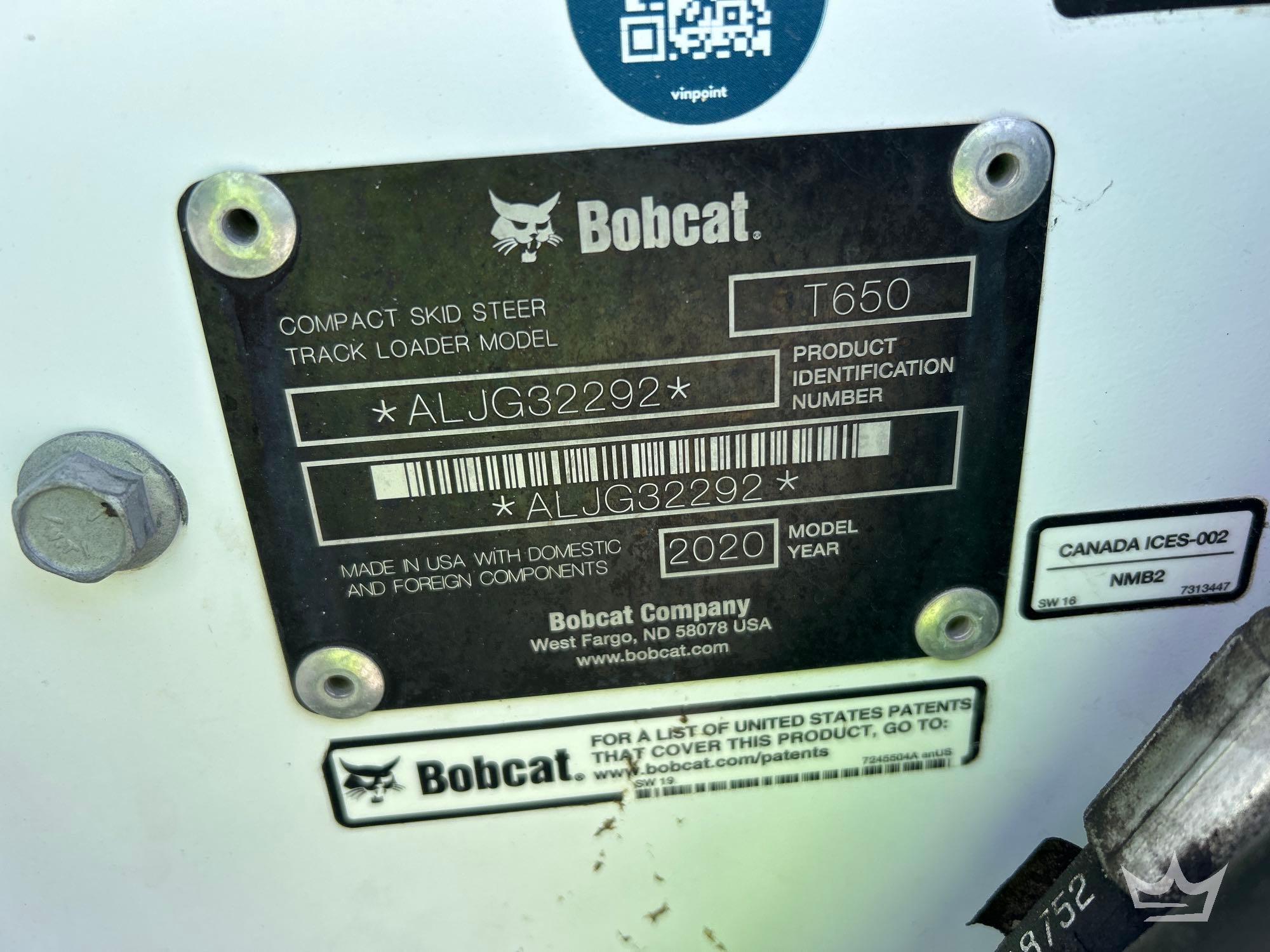 2020 Bobcat T650