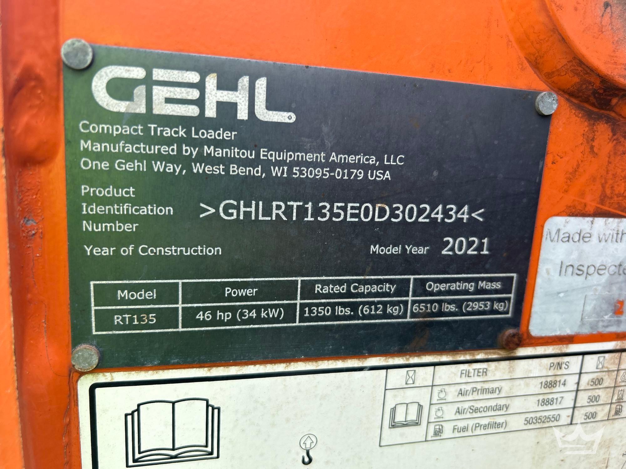 2021 Gehl RT135