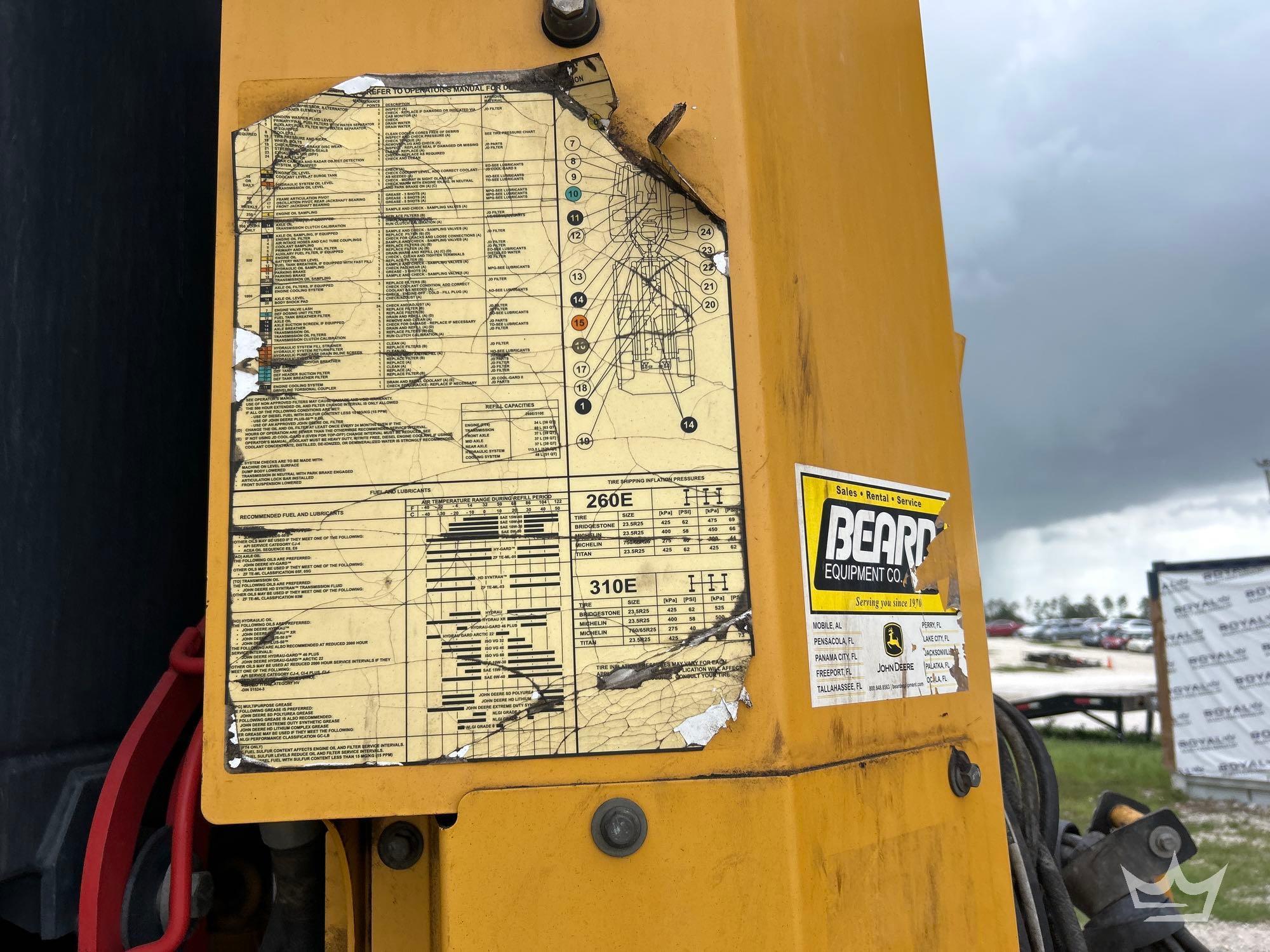 2018 John Deere 260E