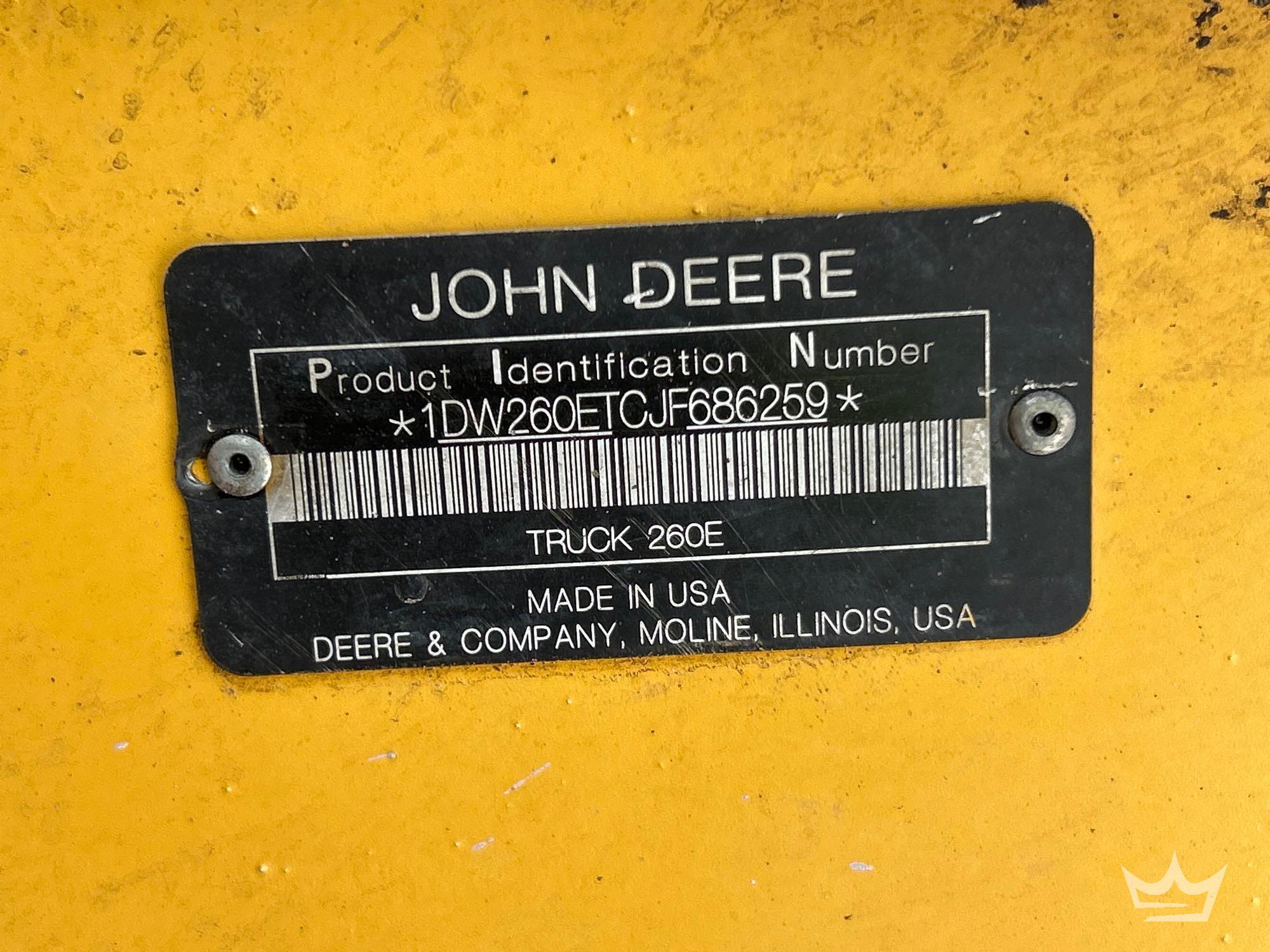 2018 John Deere 260E