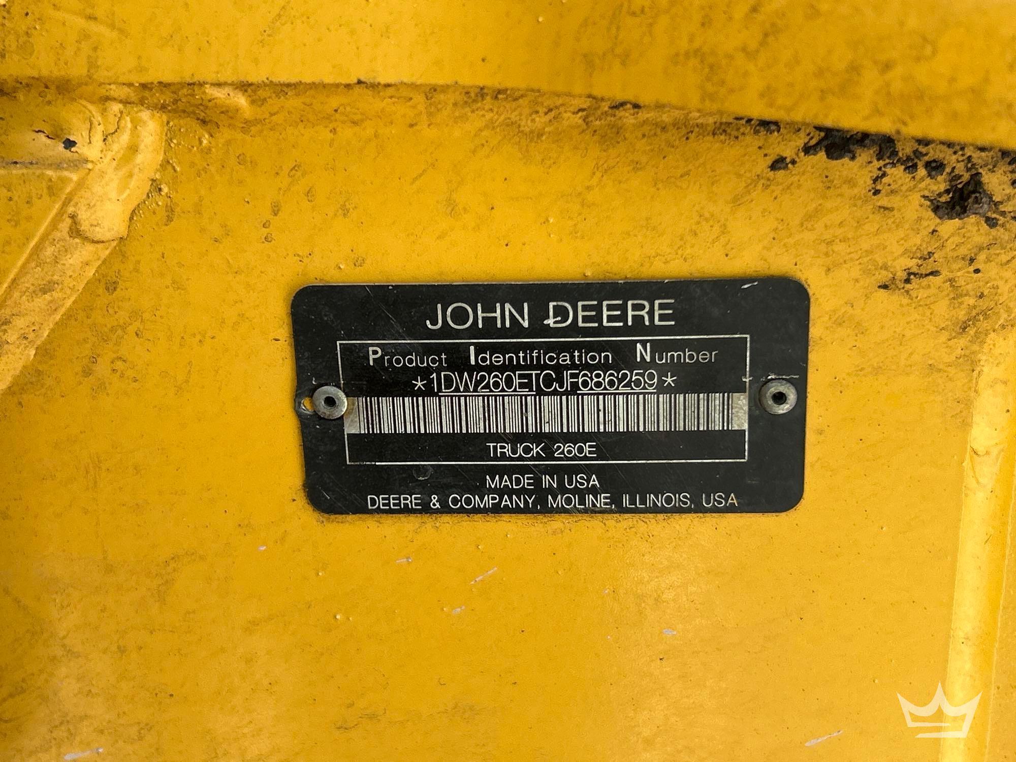 2018 John Deere 260E
