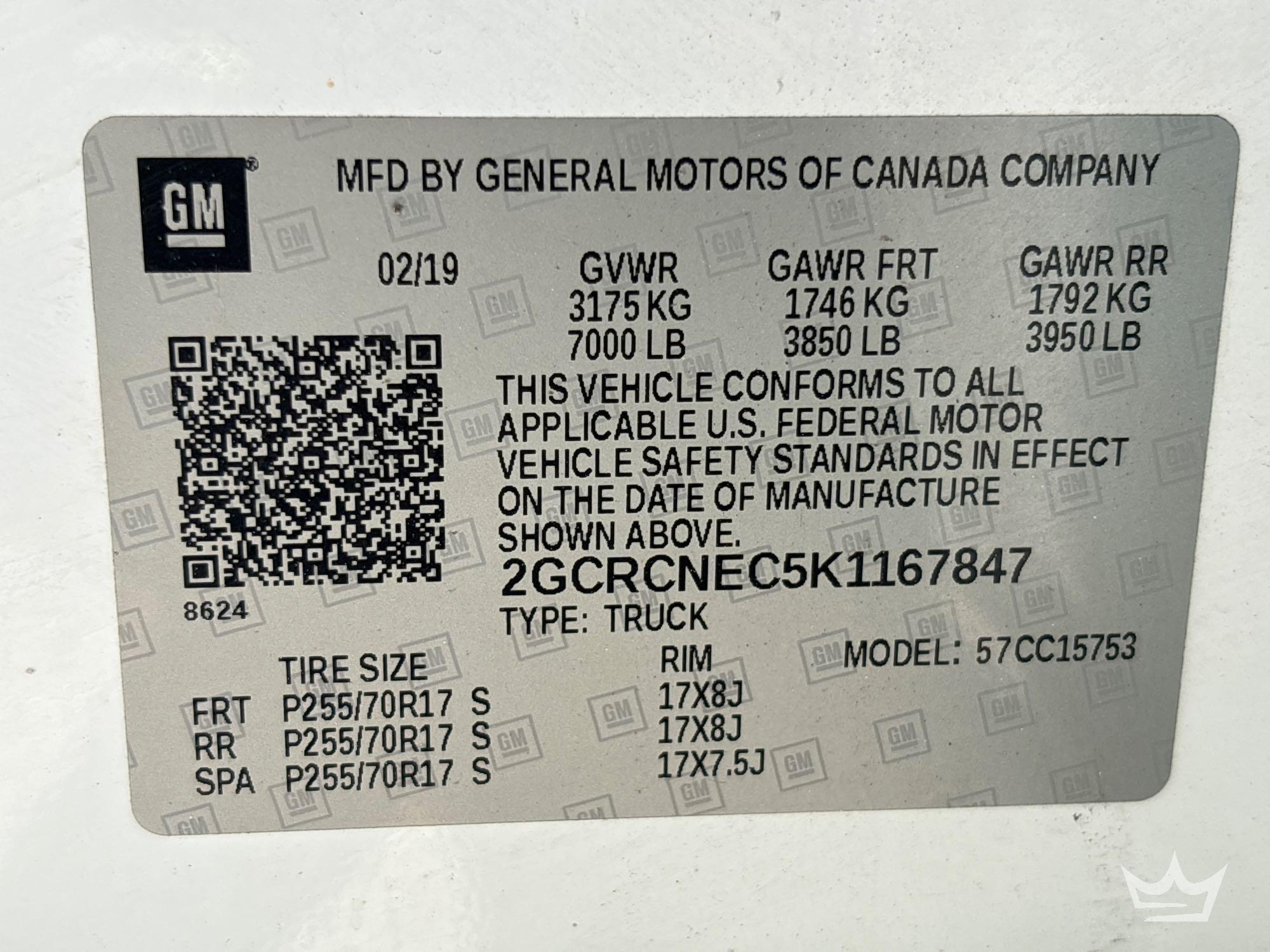 2019 Chevrolet Silverado 1500