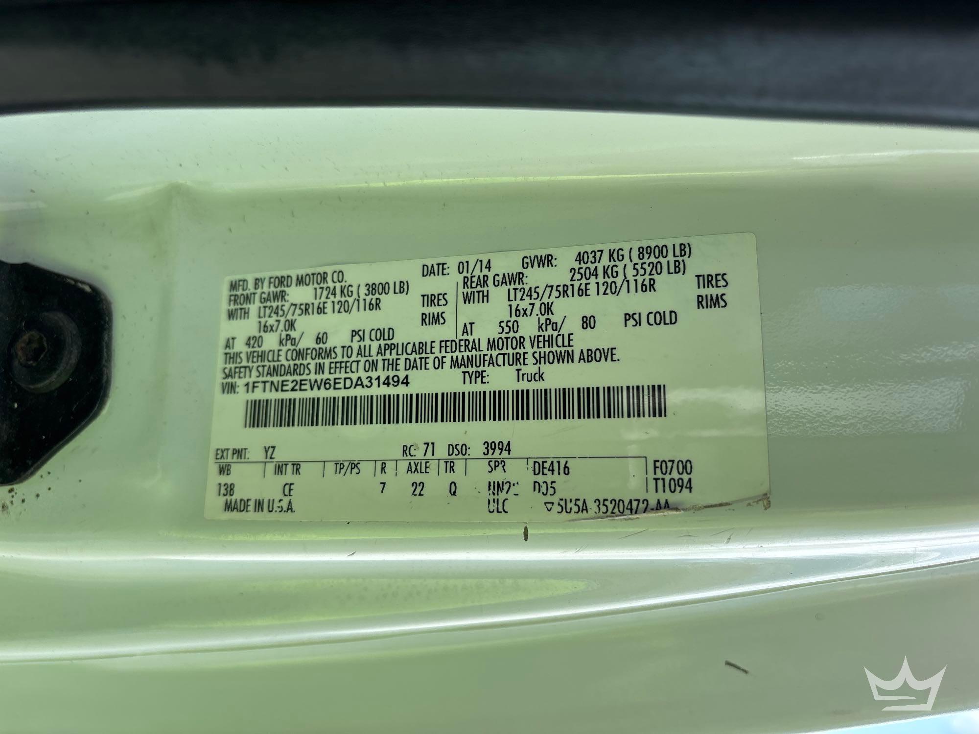 2014 Ford E-250
