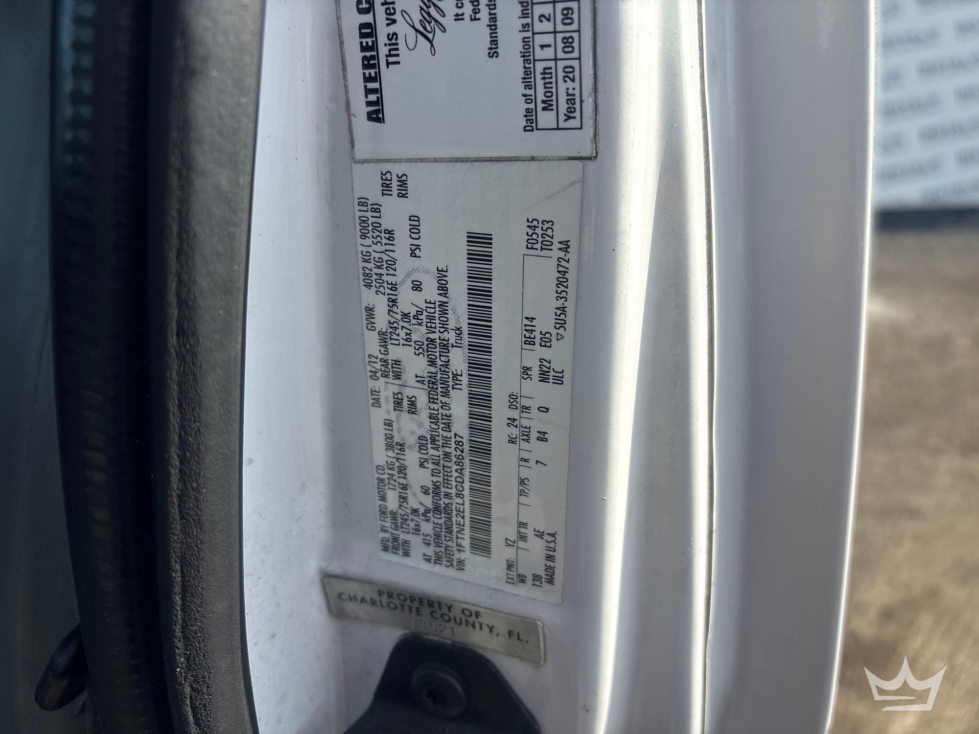 2012 Ford E-250