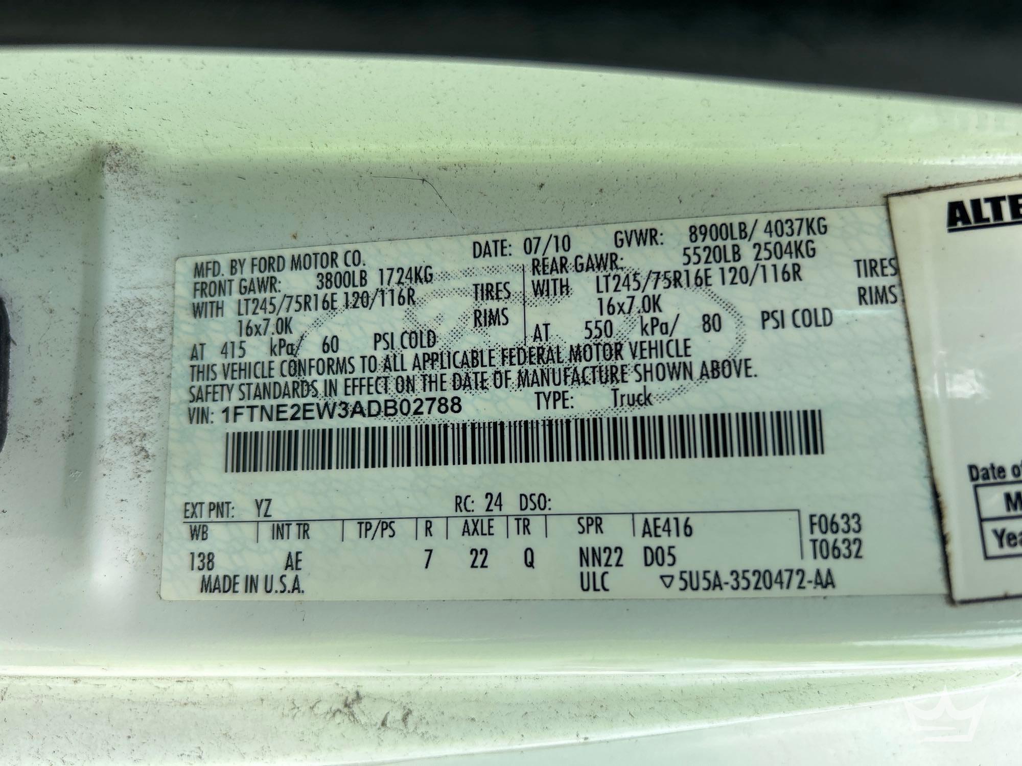 2010 Ford E-250