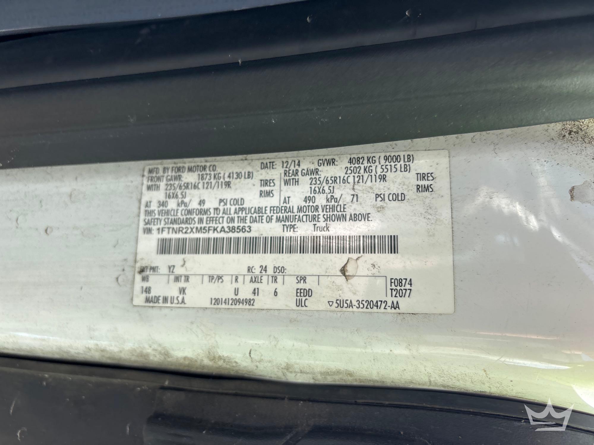 2015 Ford TRANSIT