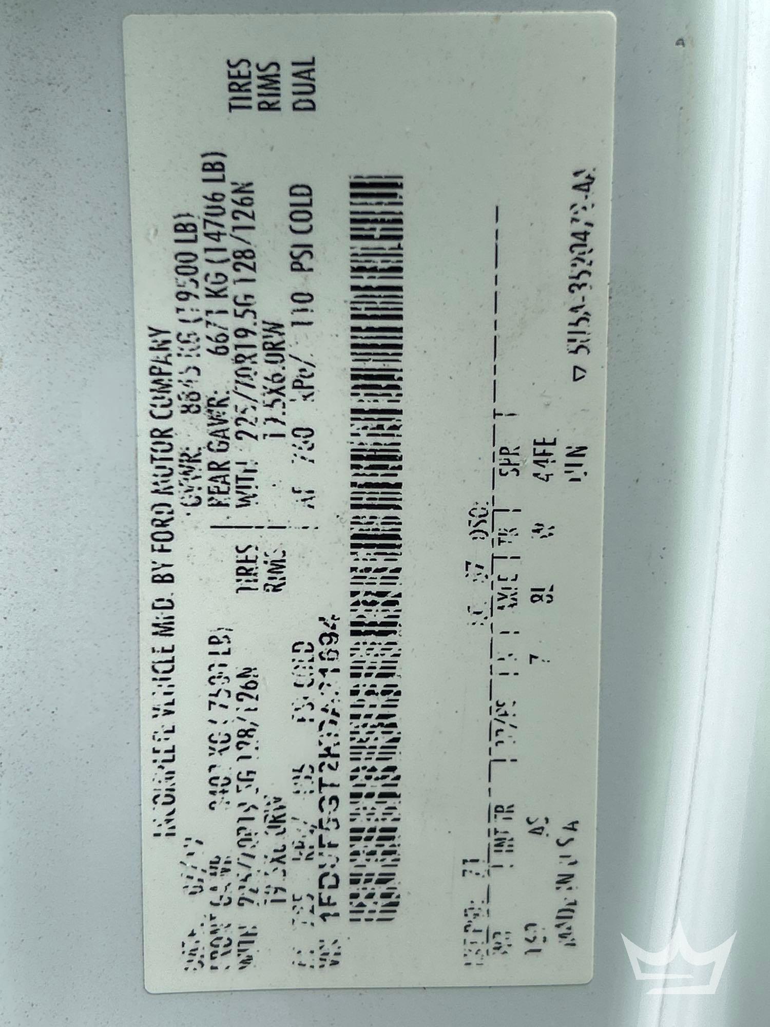 2019 Ford F-550