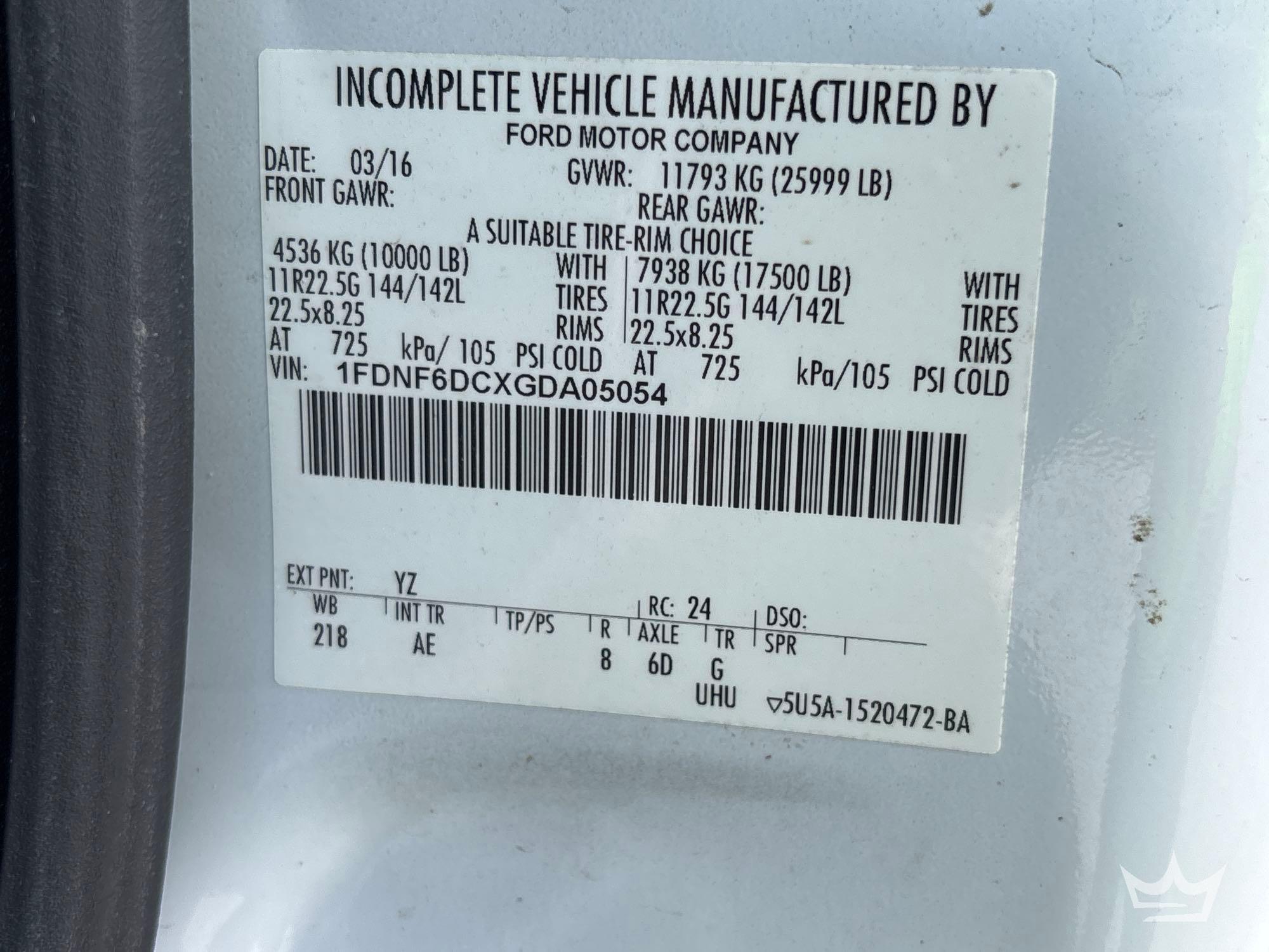 2016 Ford F650