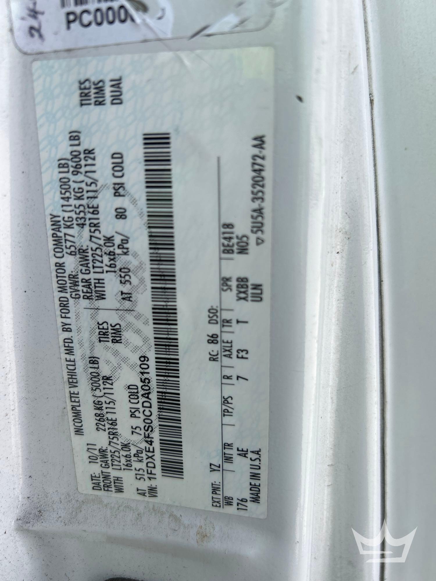 2012 Ford E450