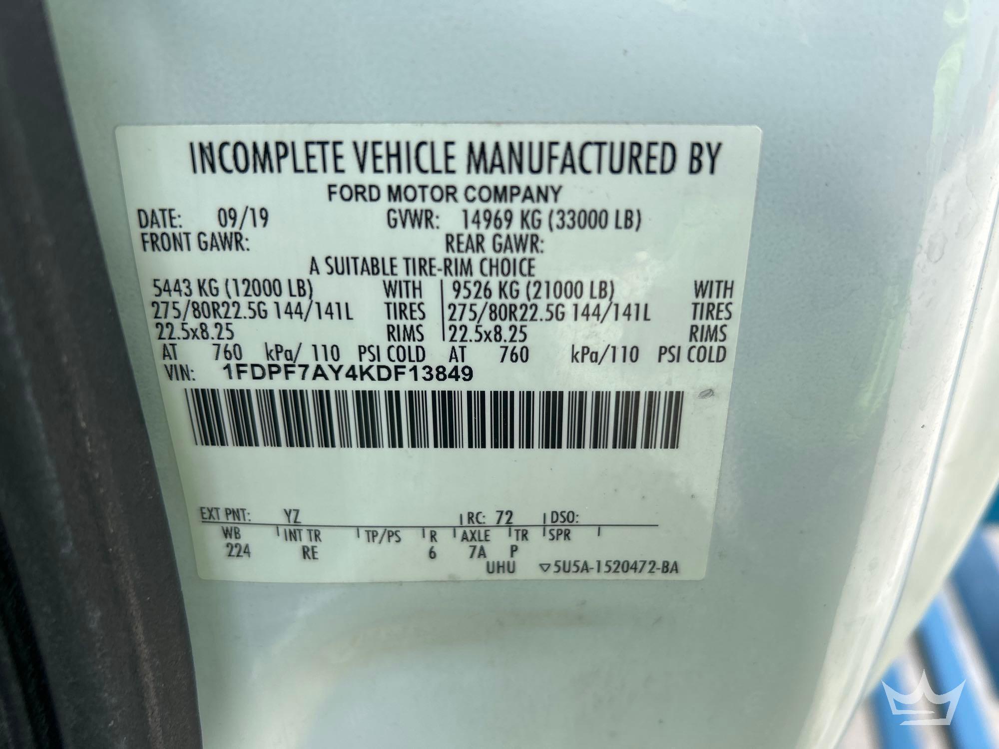 2019 Ford F750