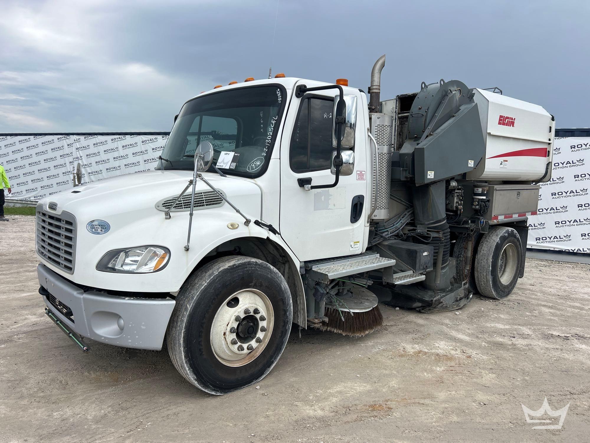 2019 Freightliner M2 106 Elgin RegenX Mid Dump Street Sweeper Truck