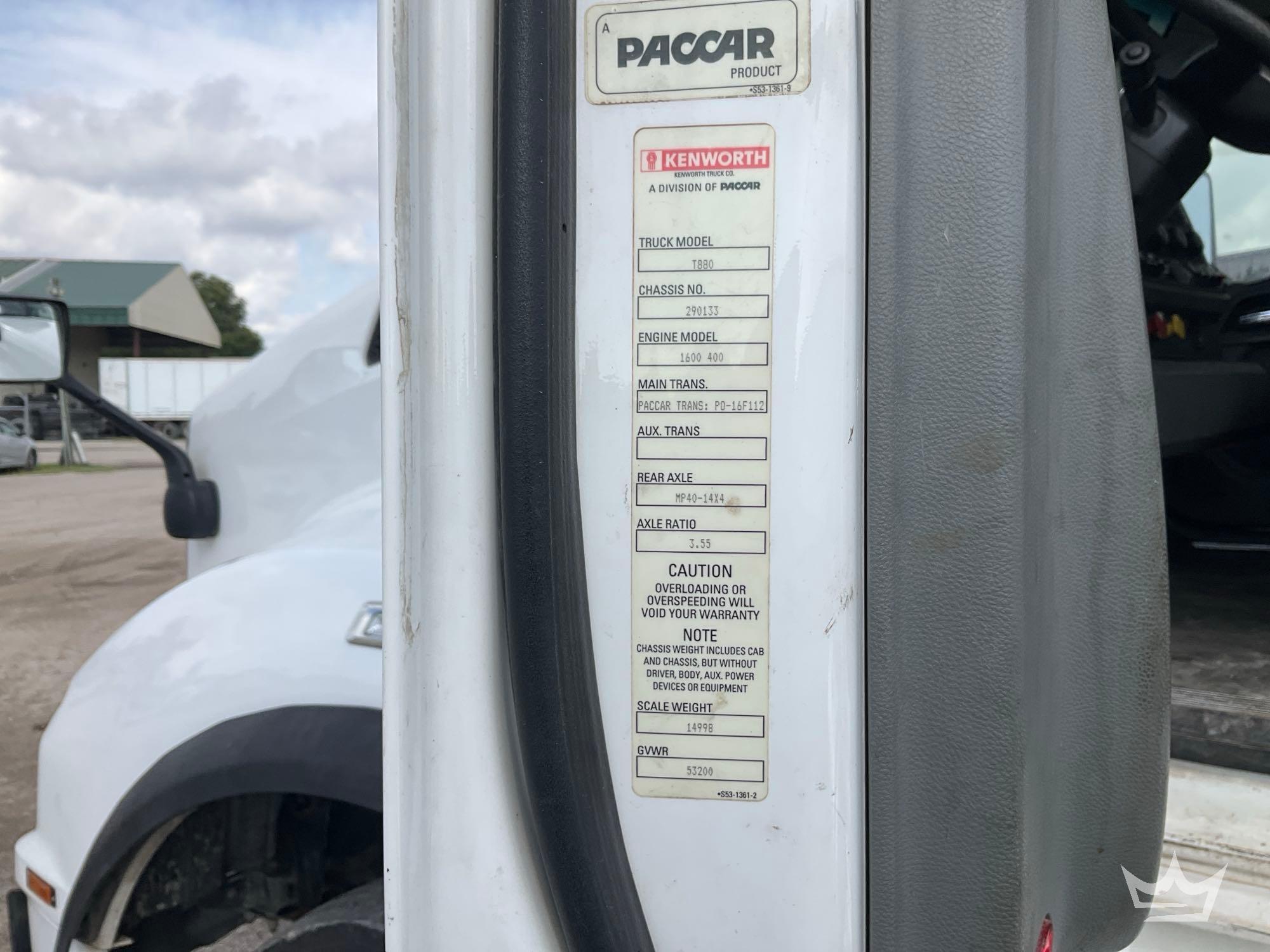 2019 Kenworth T880