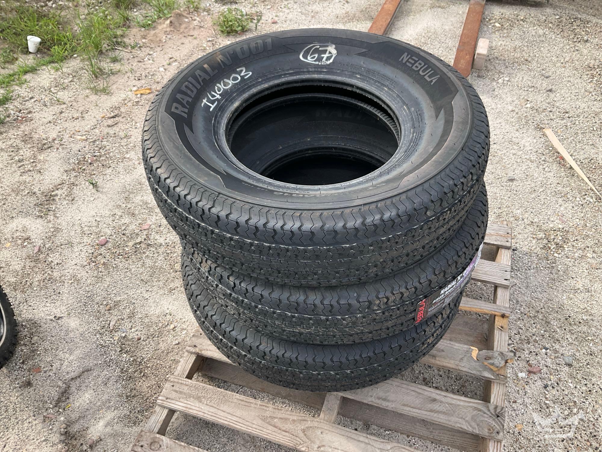 Set of 4 ST235/80R16 Trailer Tires