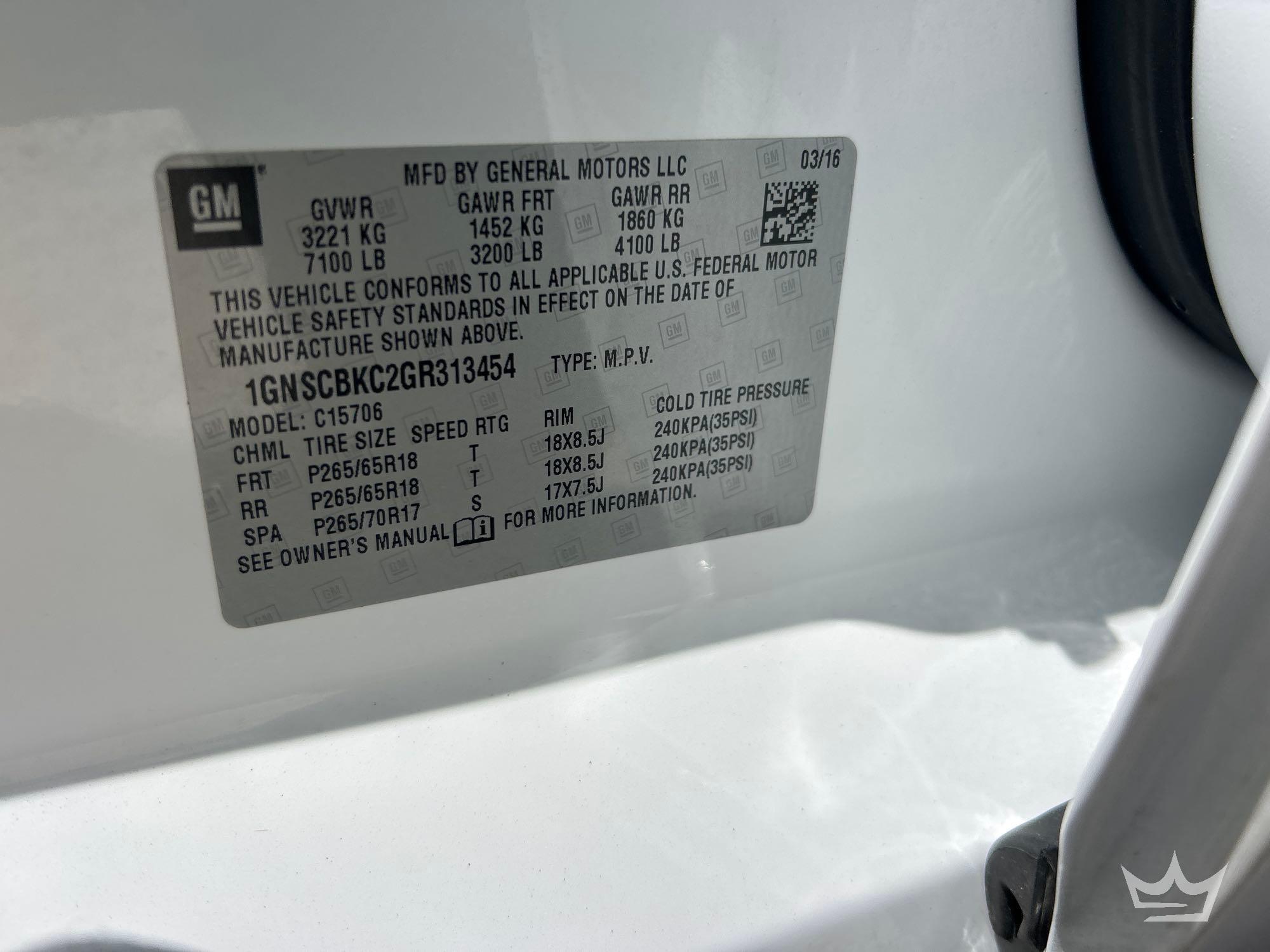 2016 Chevrolet Tahoe