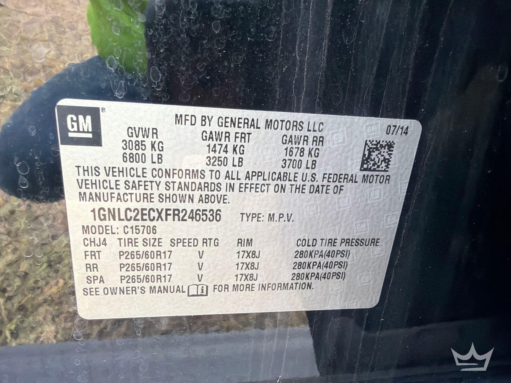 2015 Chevrolet Tahoe