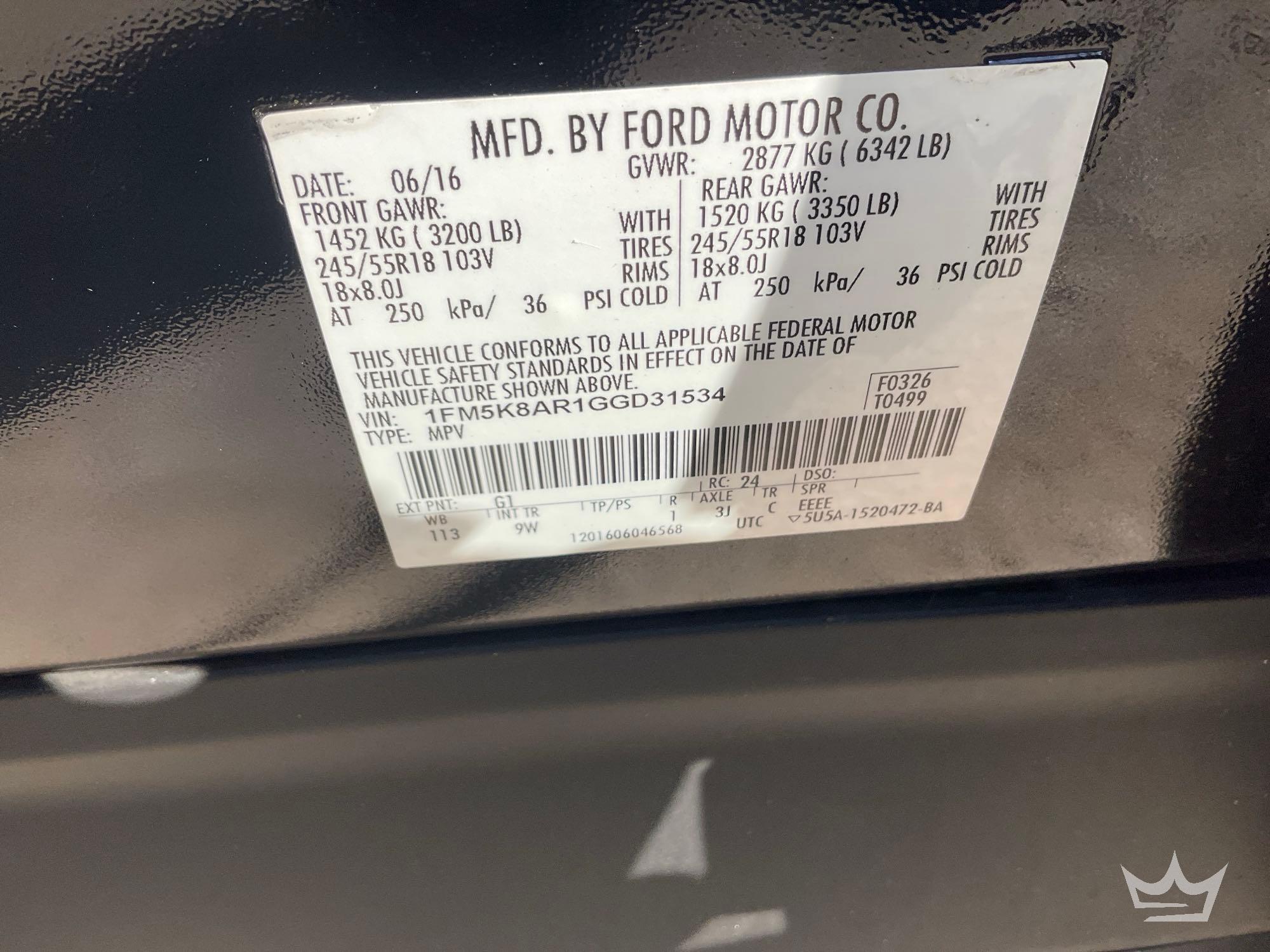 2016 Ford EXPLORER