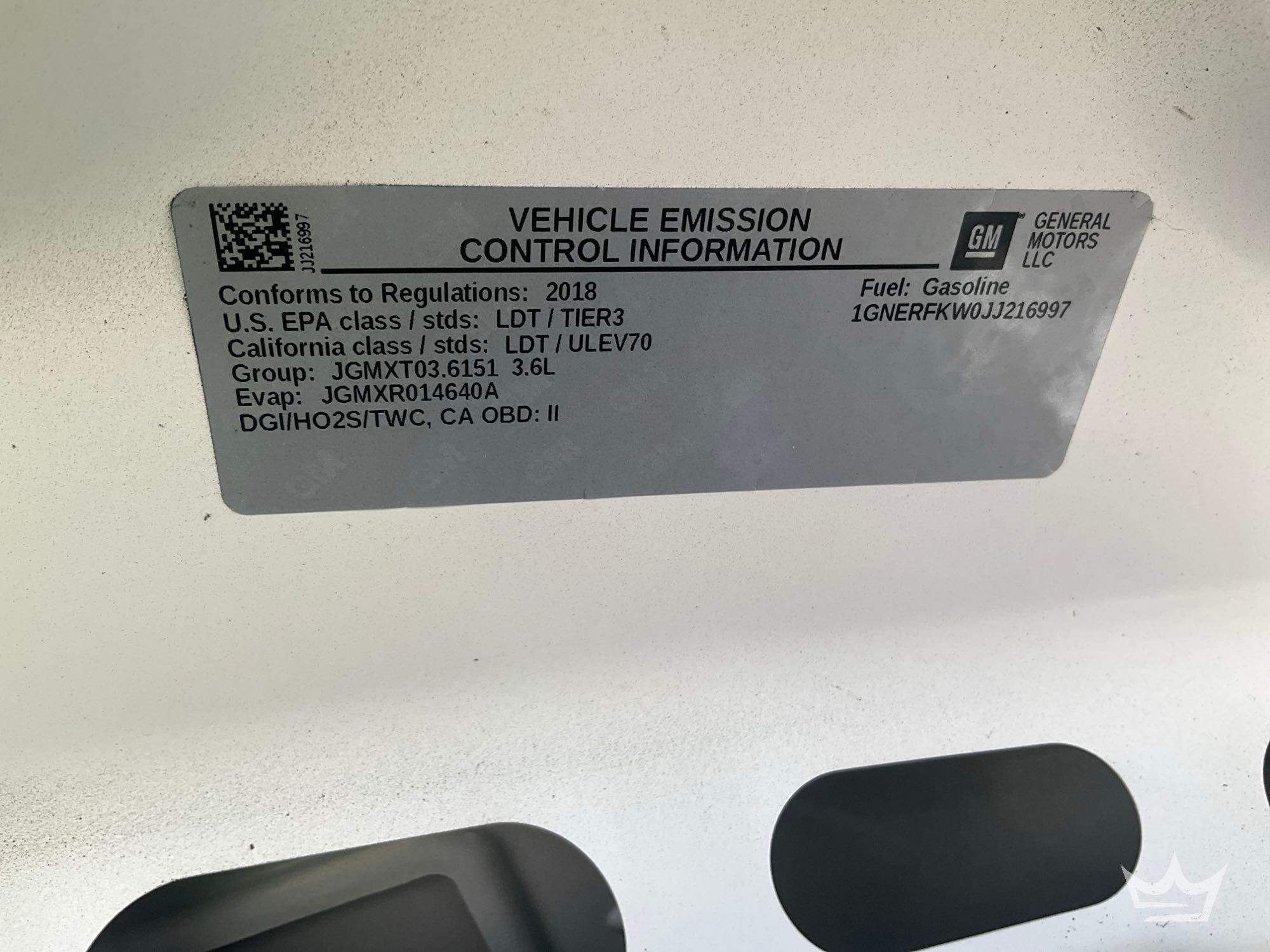 2018 Chevrolet TRAVERSE