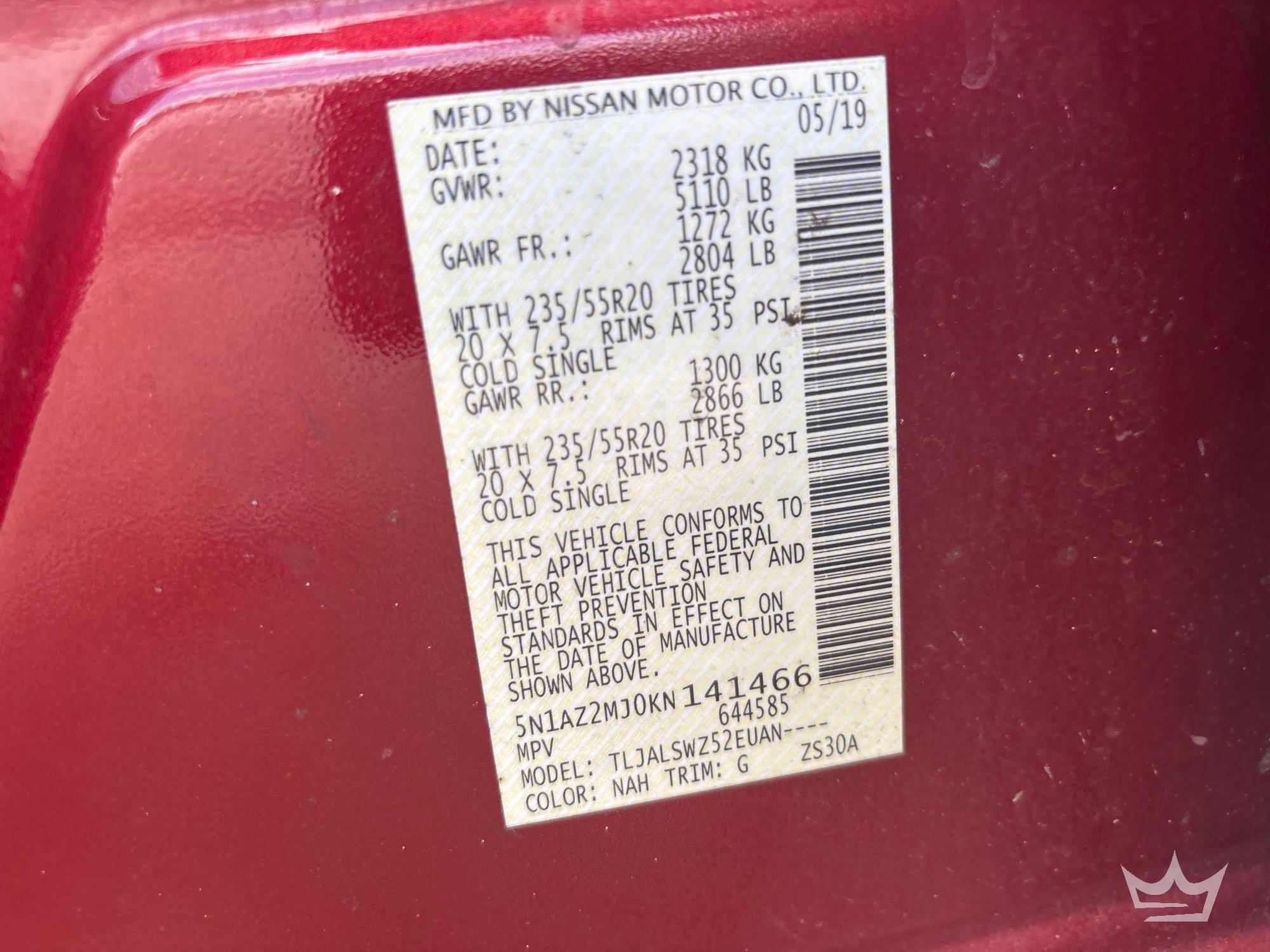 2019 Nissan MURANO