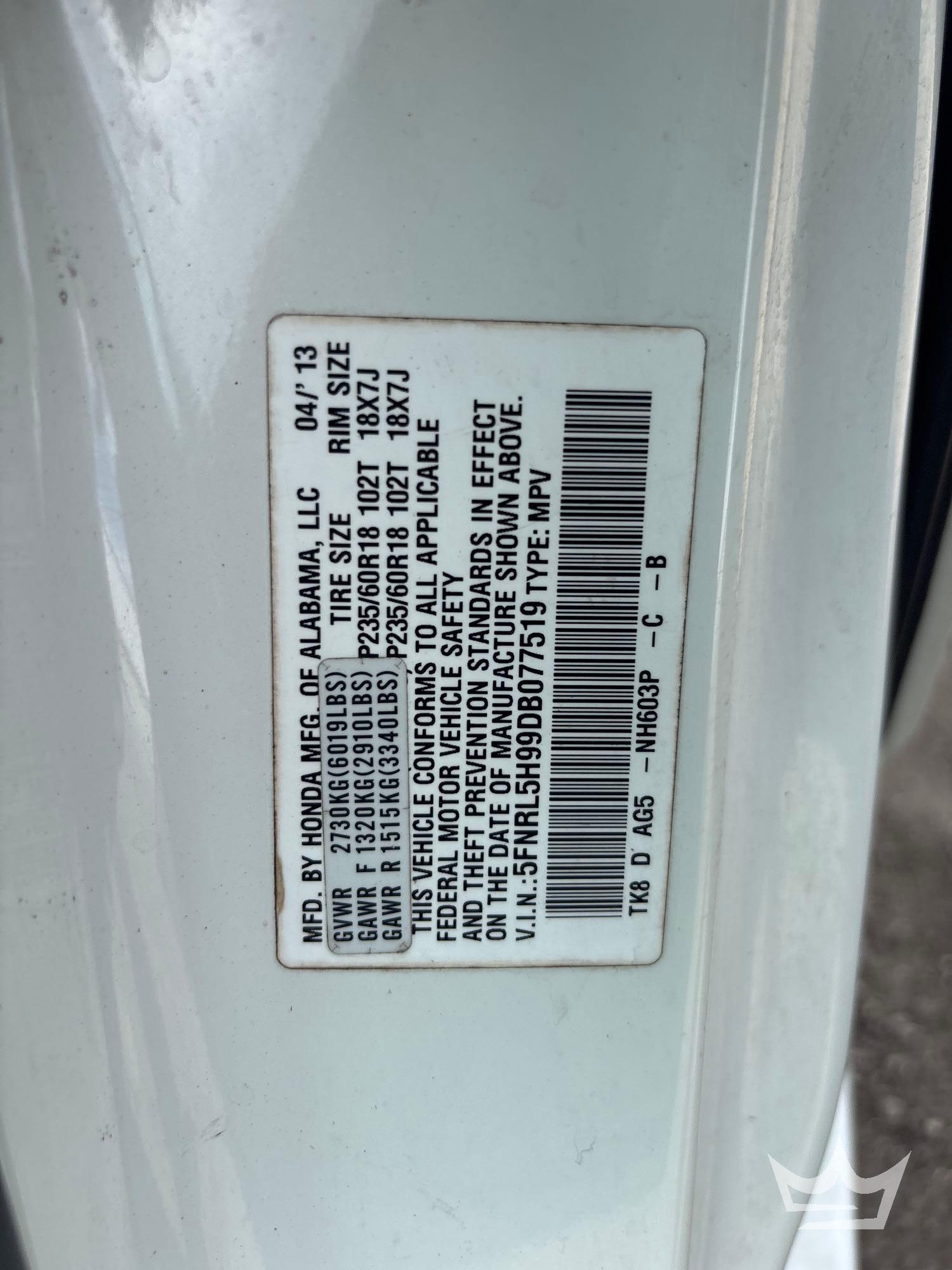 2013 Honda Odyssey