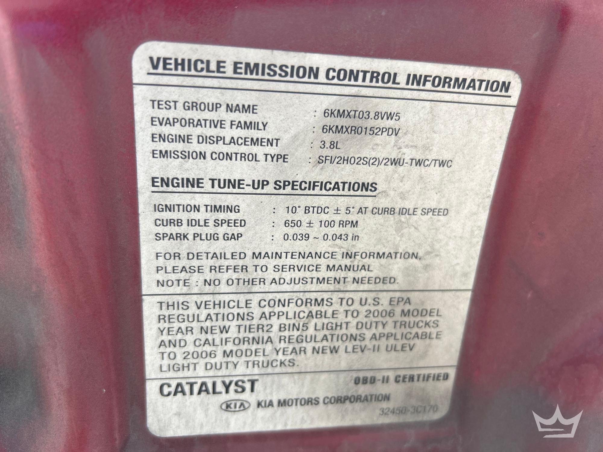 2006 Kia Sedona