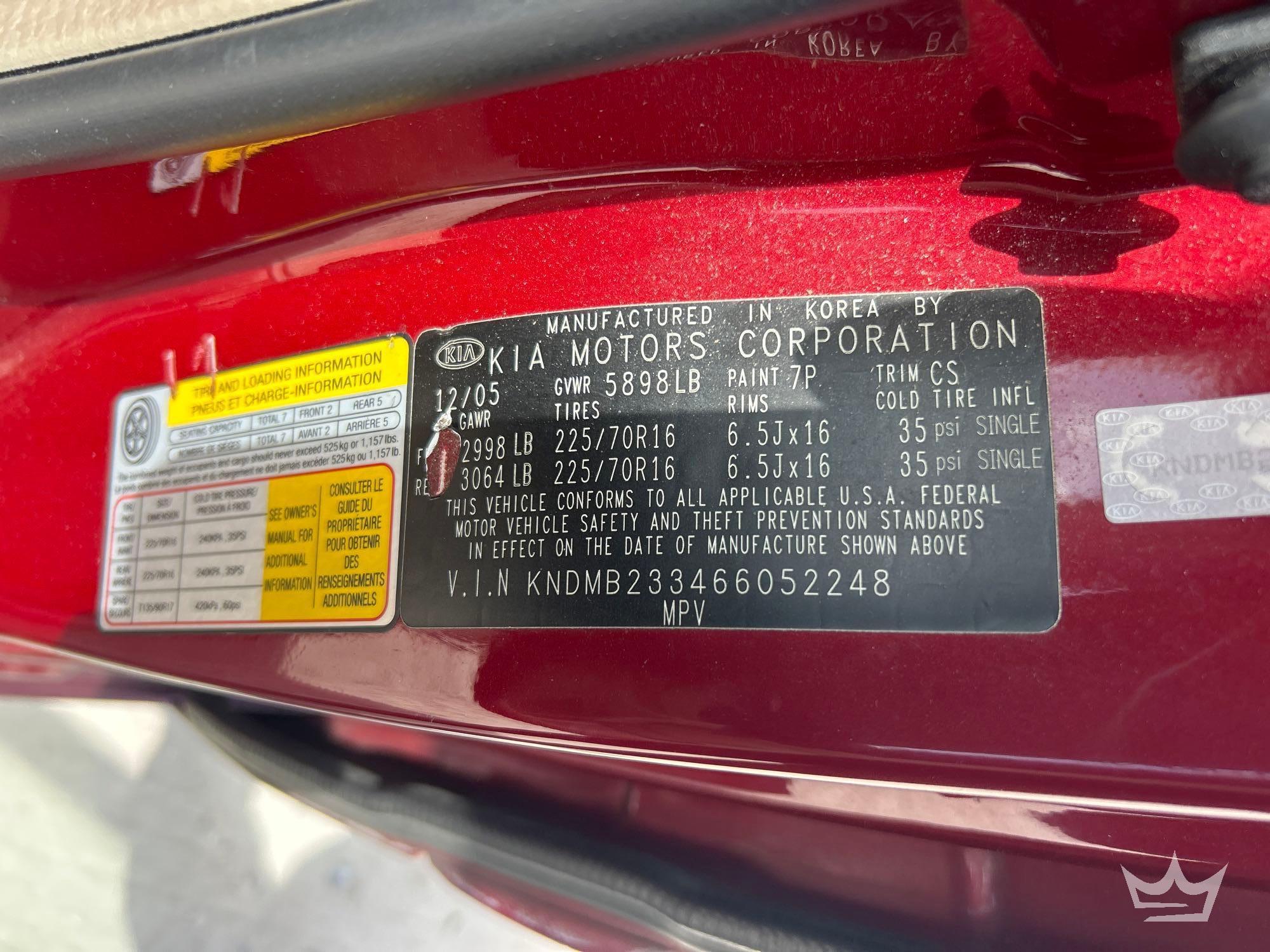 2006 Kia Sedona